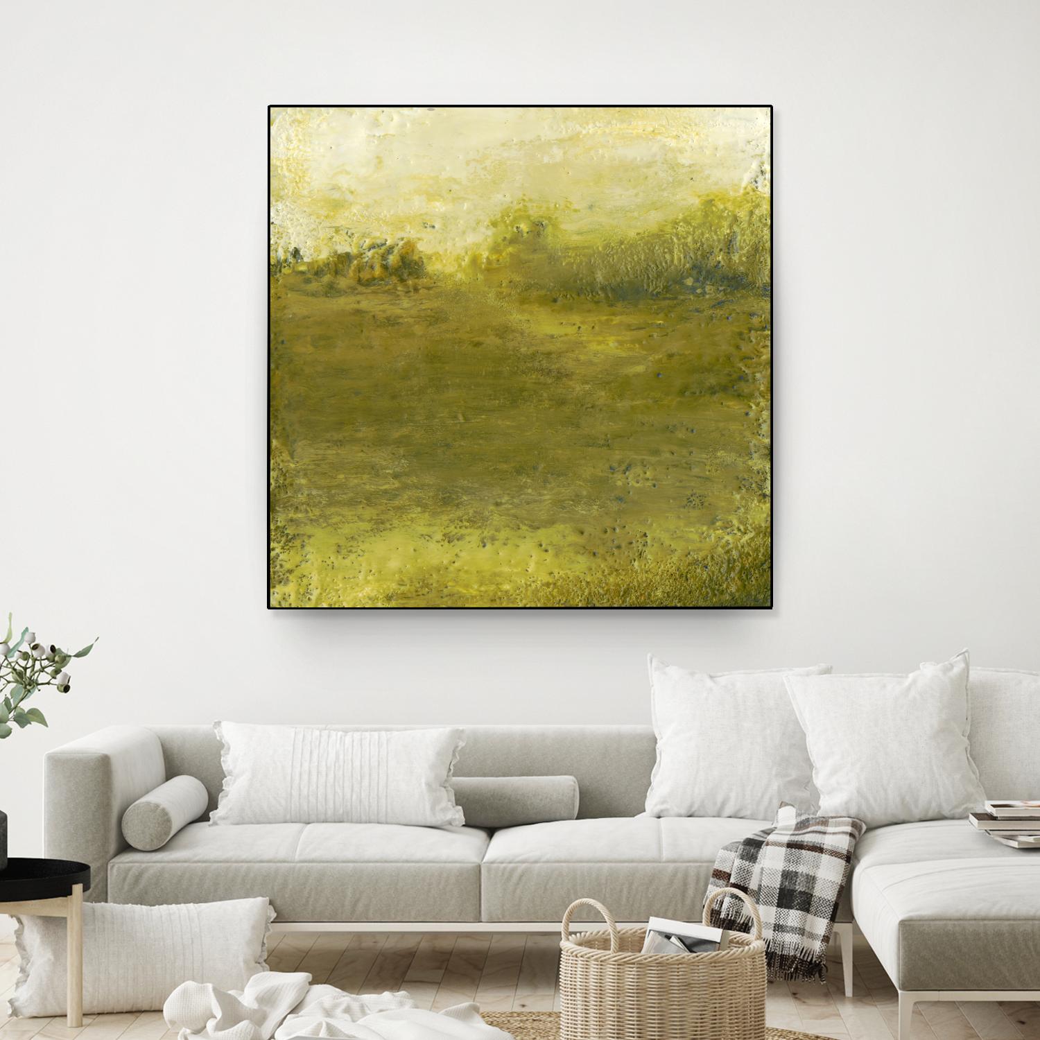 Summer Day I by Sharon Gordon on GIANT ART - green sea scene