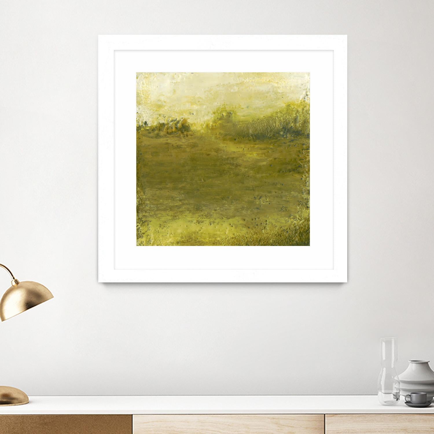 Summer Day I by Sharon Gordon on GIANT ART - green sea scene