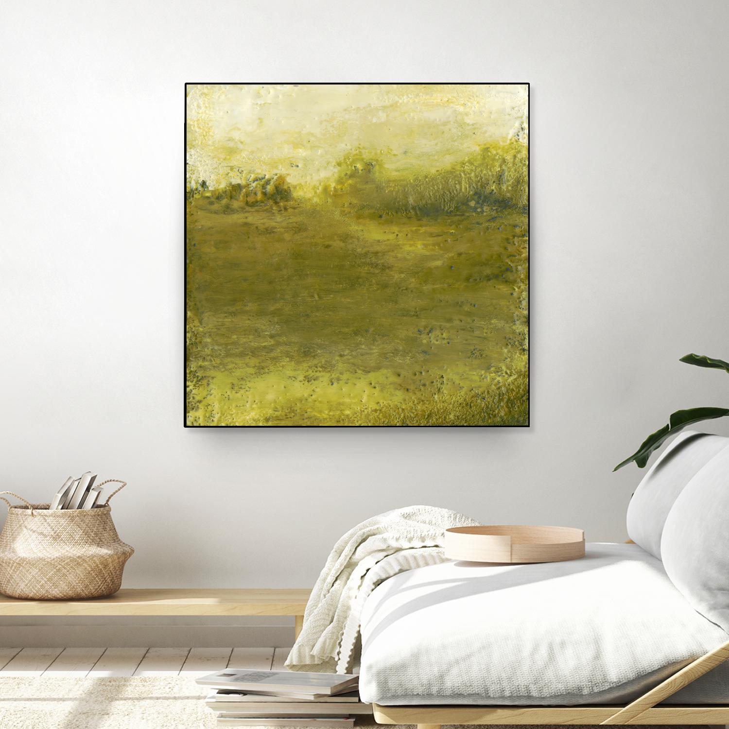 Summer Day I by Sharon Gordon on GIANT ART - green sea scene