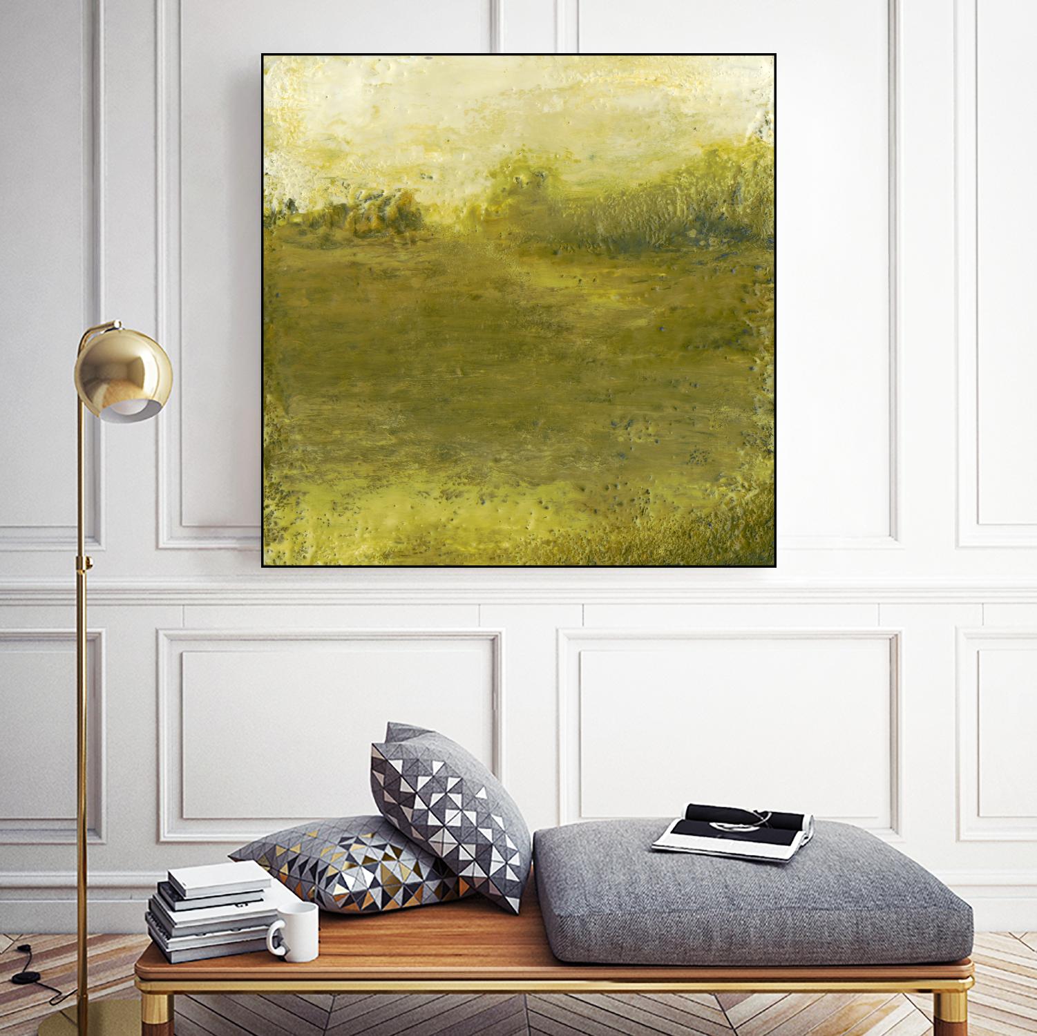 Summer Day I by Sharon Gordon on GIANT ART - green sea scene