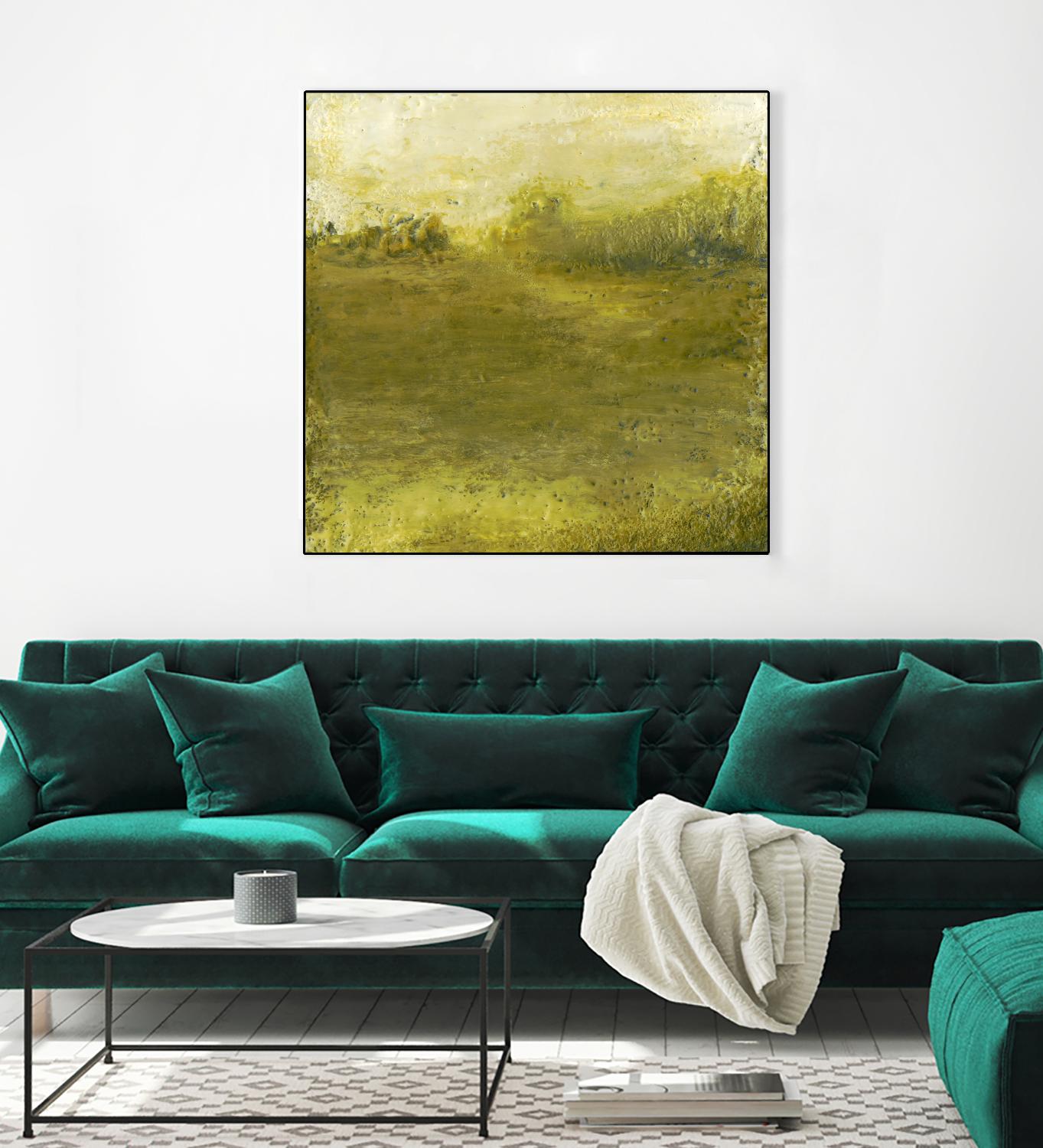 Summer Day I by Sharon Gordon on GIANT ART - green sea scene