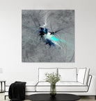 Paint Swirl II by James Burghardt on GIANT ART - blue abstract
