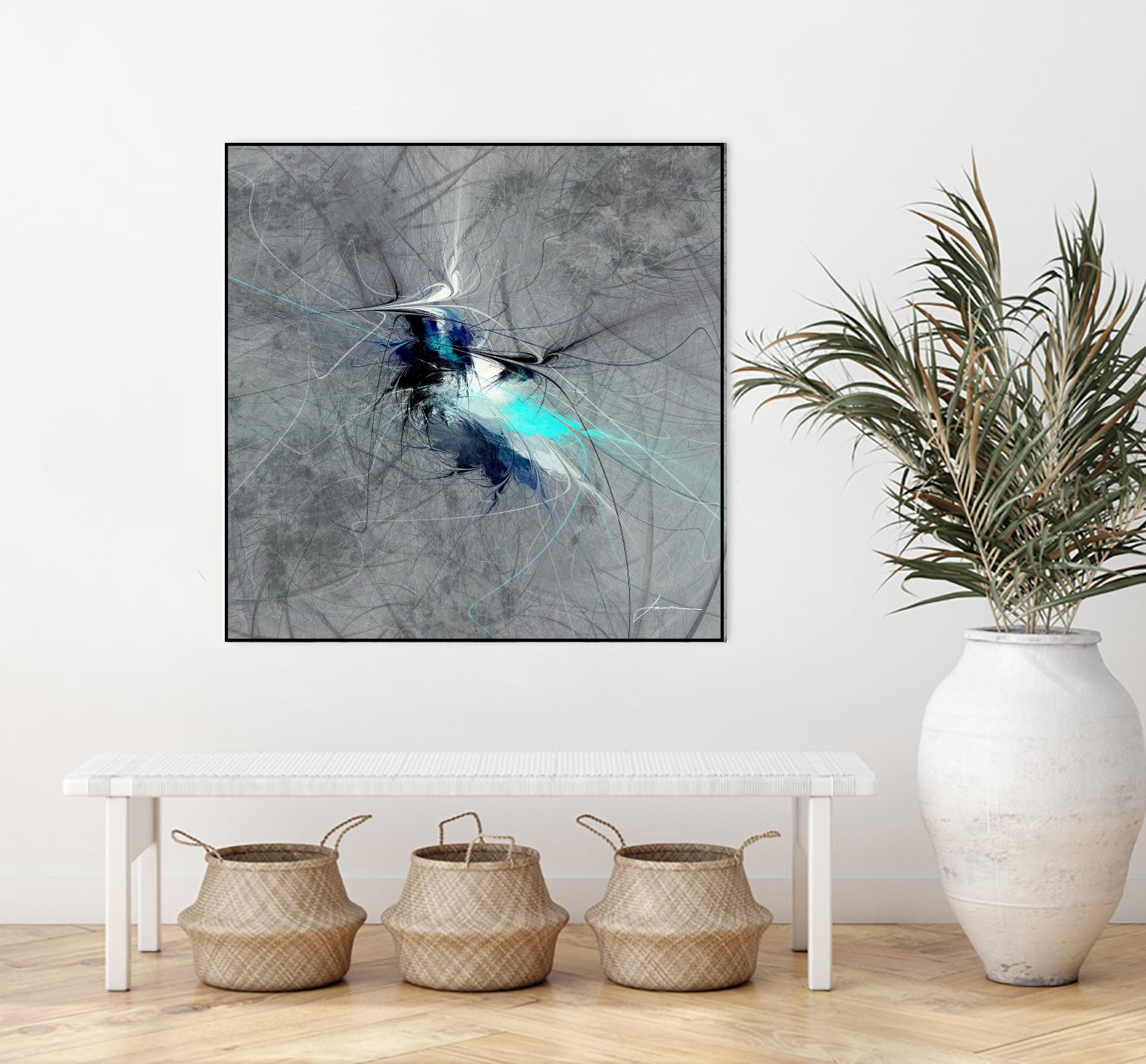 Paint Swirl II by James Burghardt on GIANT ART - blue abstract