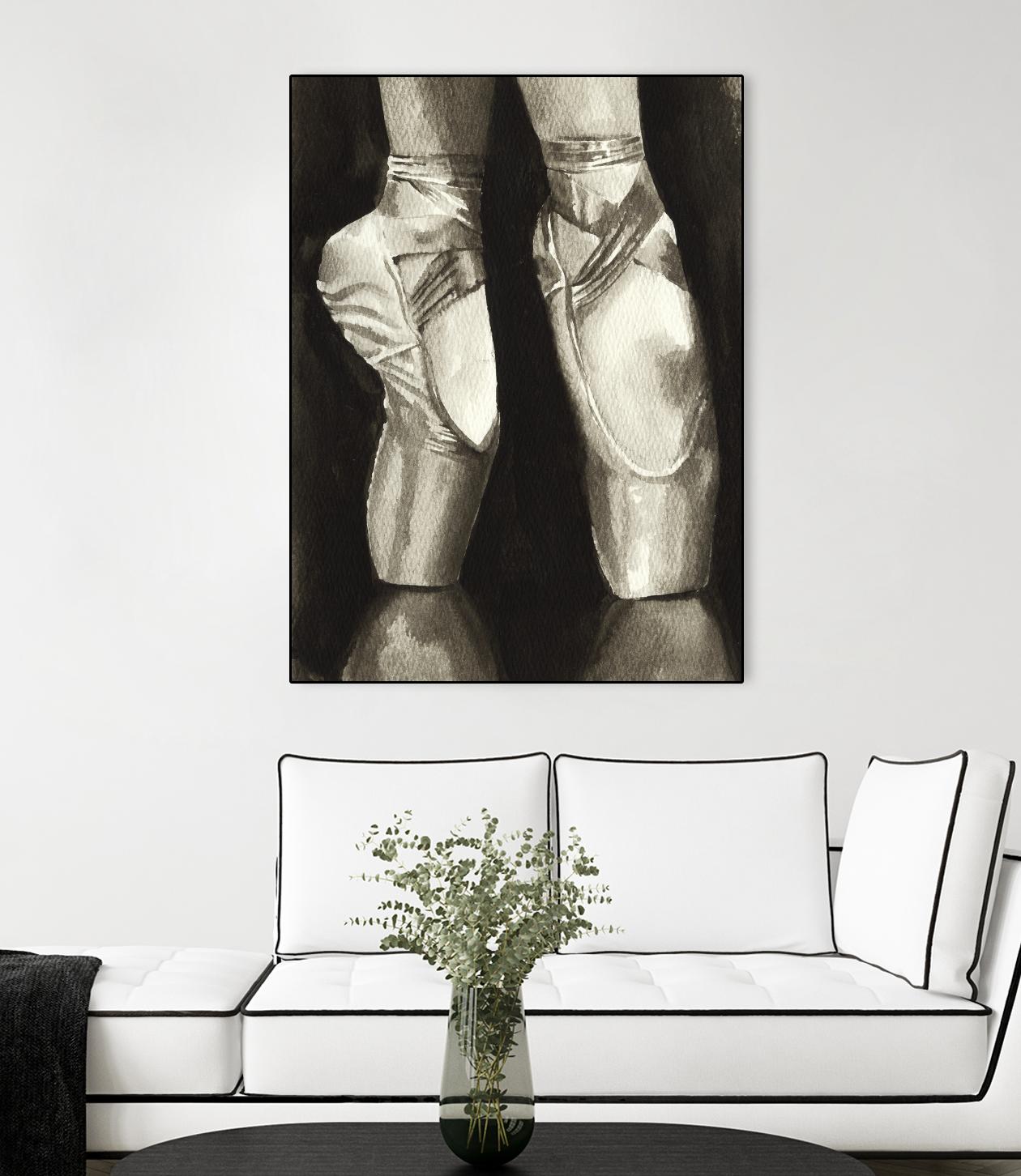 Ballet Shoes II by Grace Popp on GIANT ART - white leisure ballet