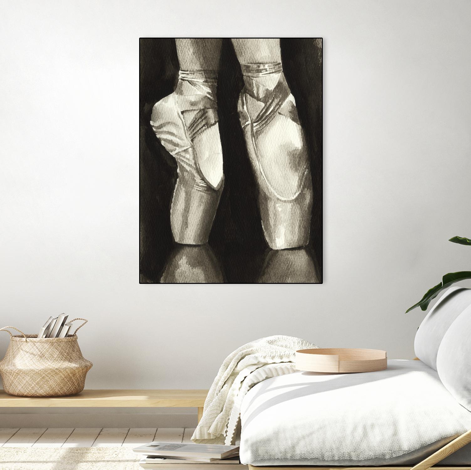 Ballet Shoes II by Grace Popp on GIANT ART - white leisure ballet