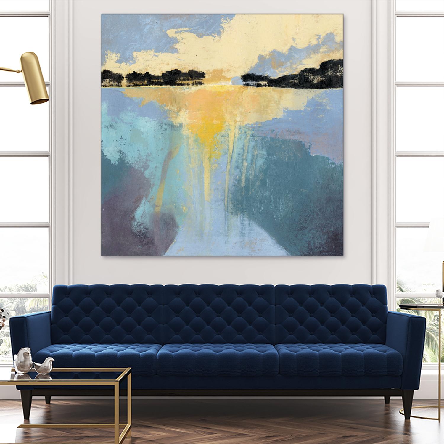 Back Bay Sun I by Grace Popp on GIANT ART - blue sea scene