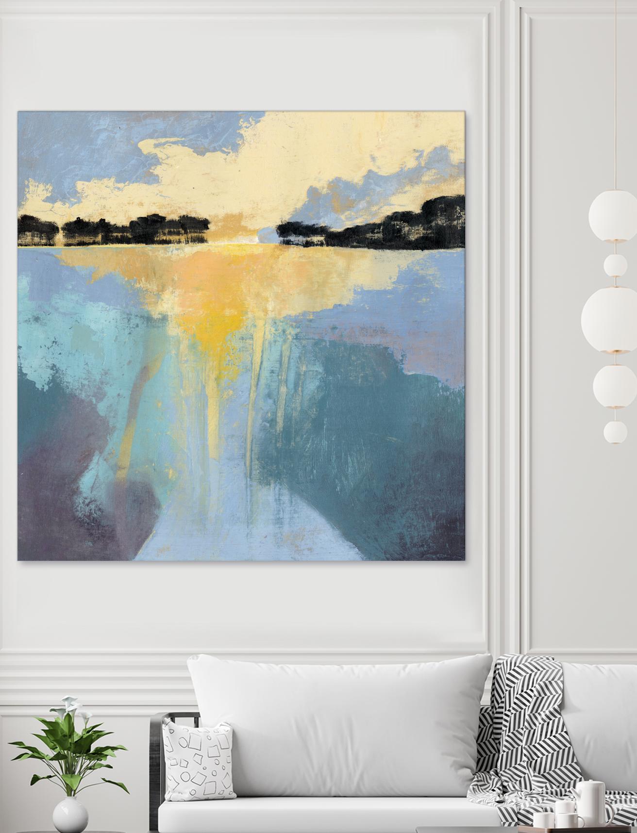 Back Bay Sun I by Grace Popp on GIANT ART - blue sea scene