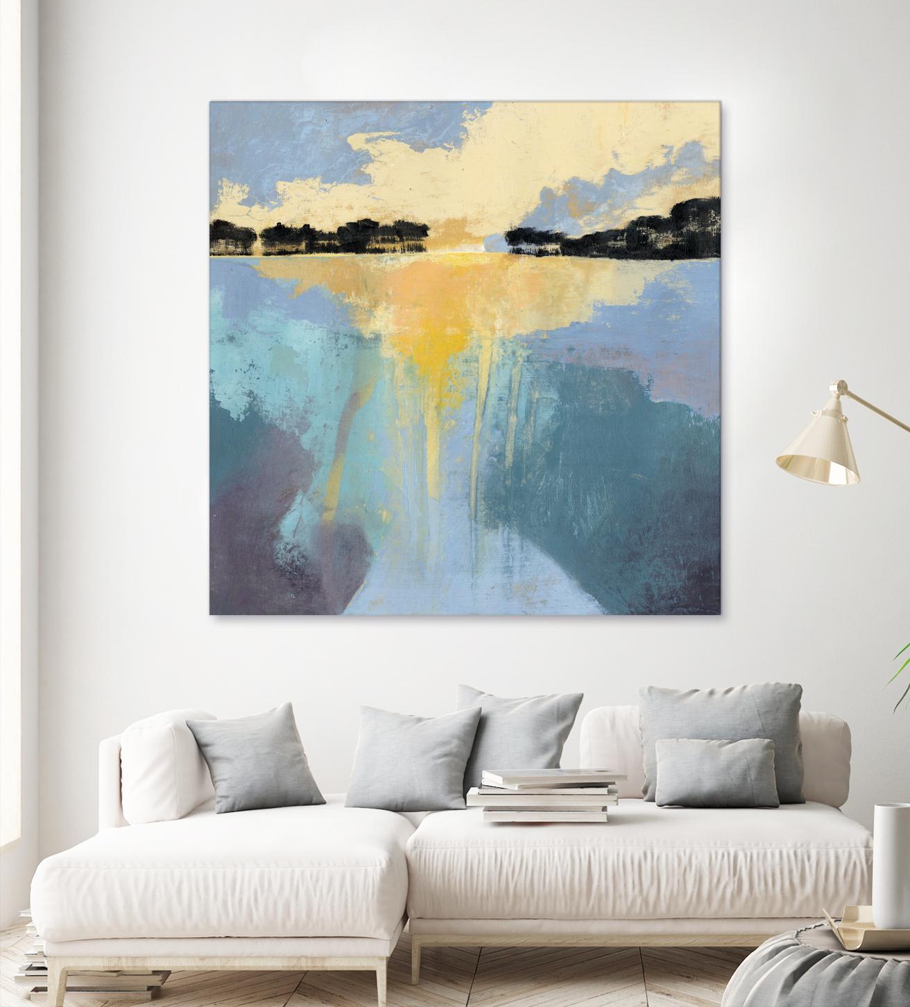 Back Bay Sun I by Grace Popp on GIANT ART - blue sea scene