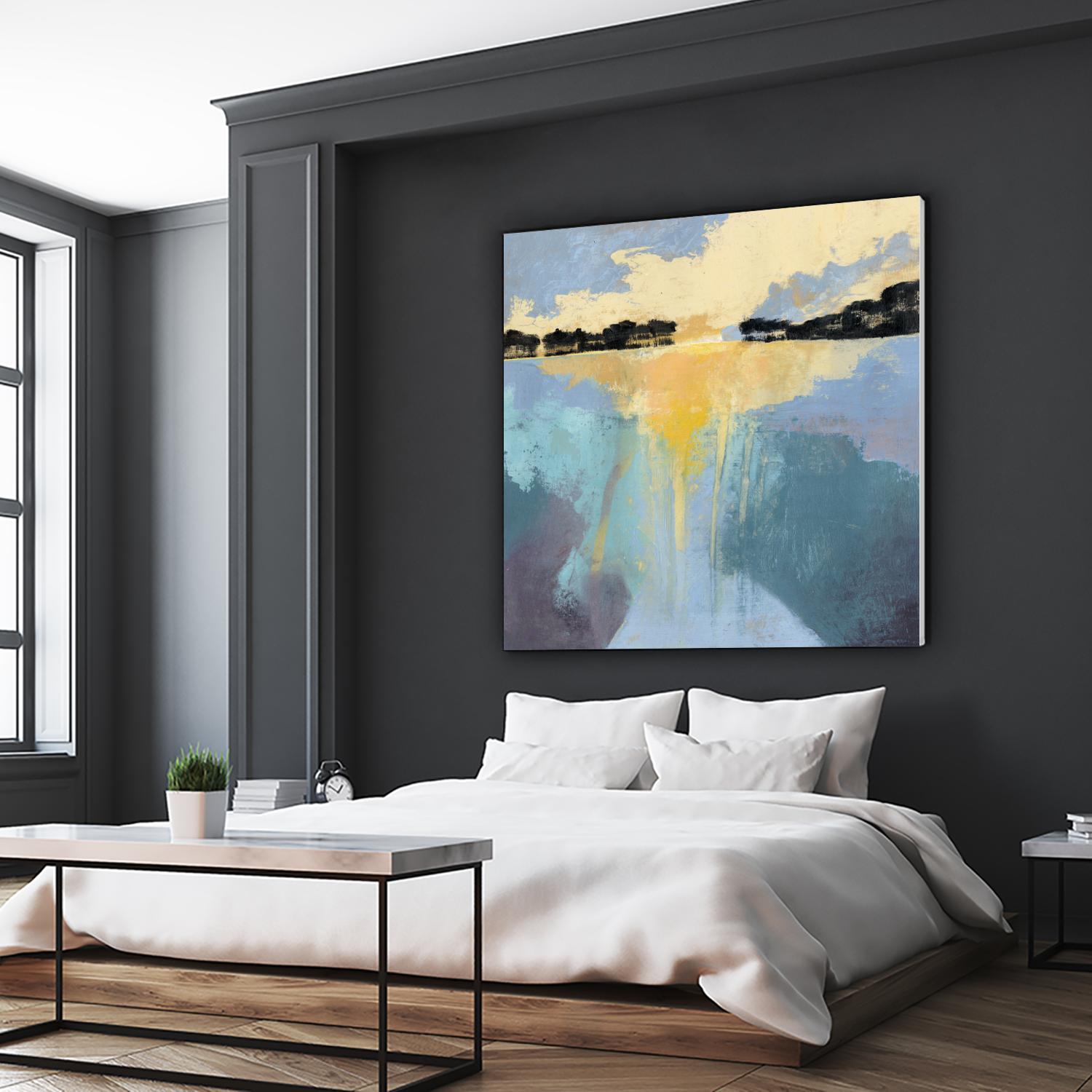 Back Bay Sun I by Grace Popp on GIANT ART - blue sea scene