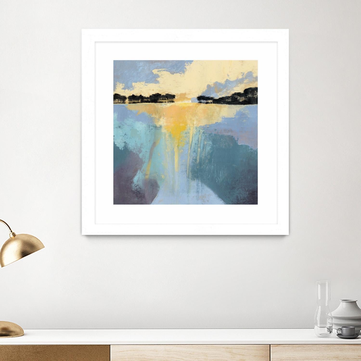 Back Bay Sun I by Grace Popp on GIANT ART - blue sea scene