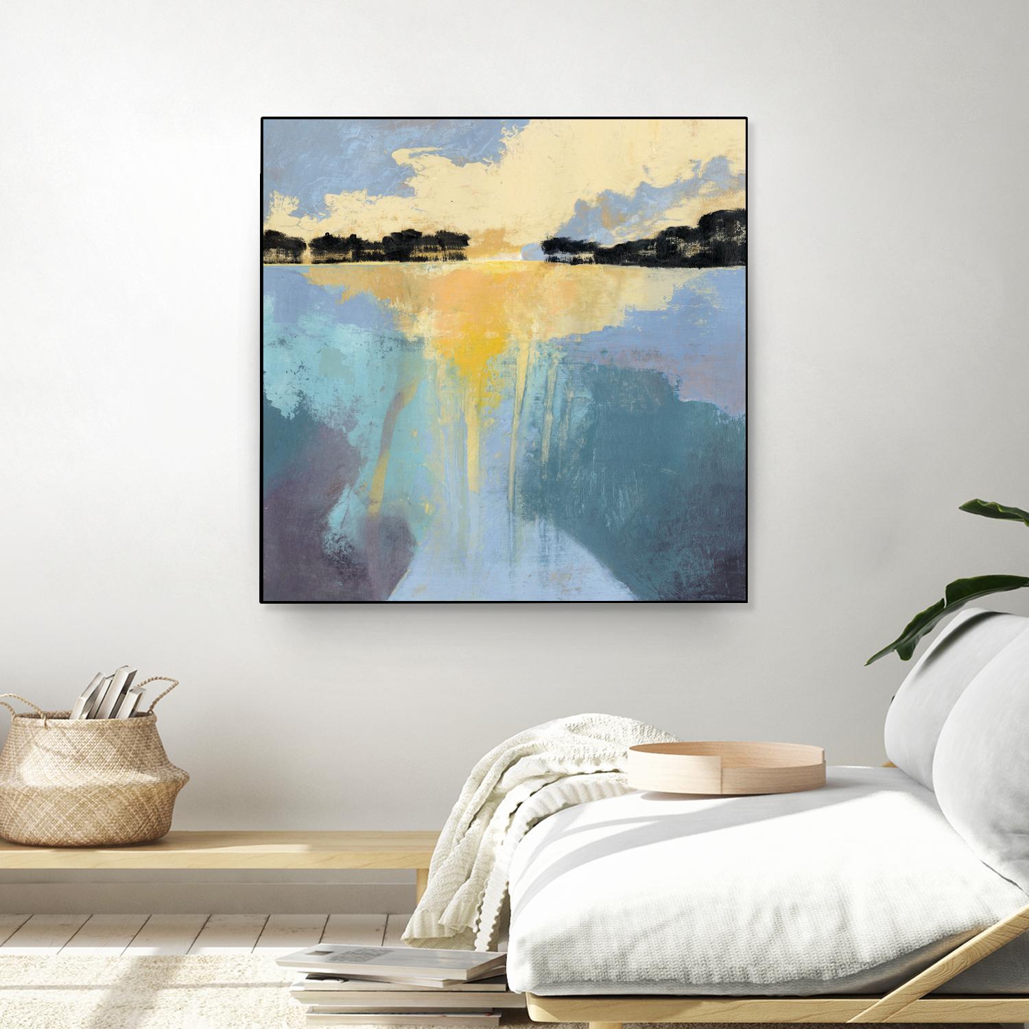 Back Bay Sun I by Grace Popp on GIANT ART - blue sea scene