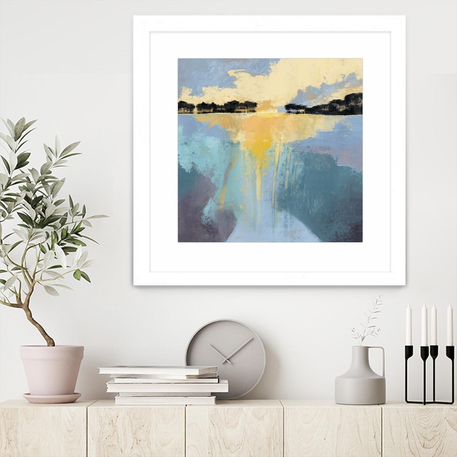 Back Bay Sun I by Grace Popp on GIANT ART - blue sea scene