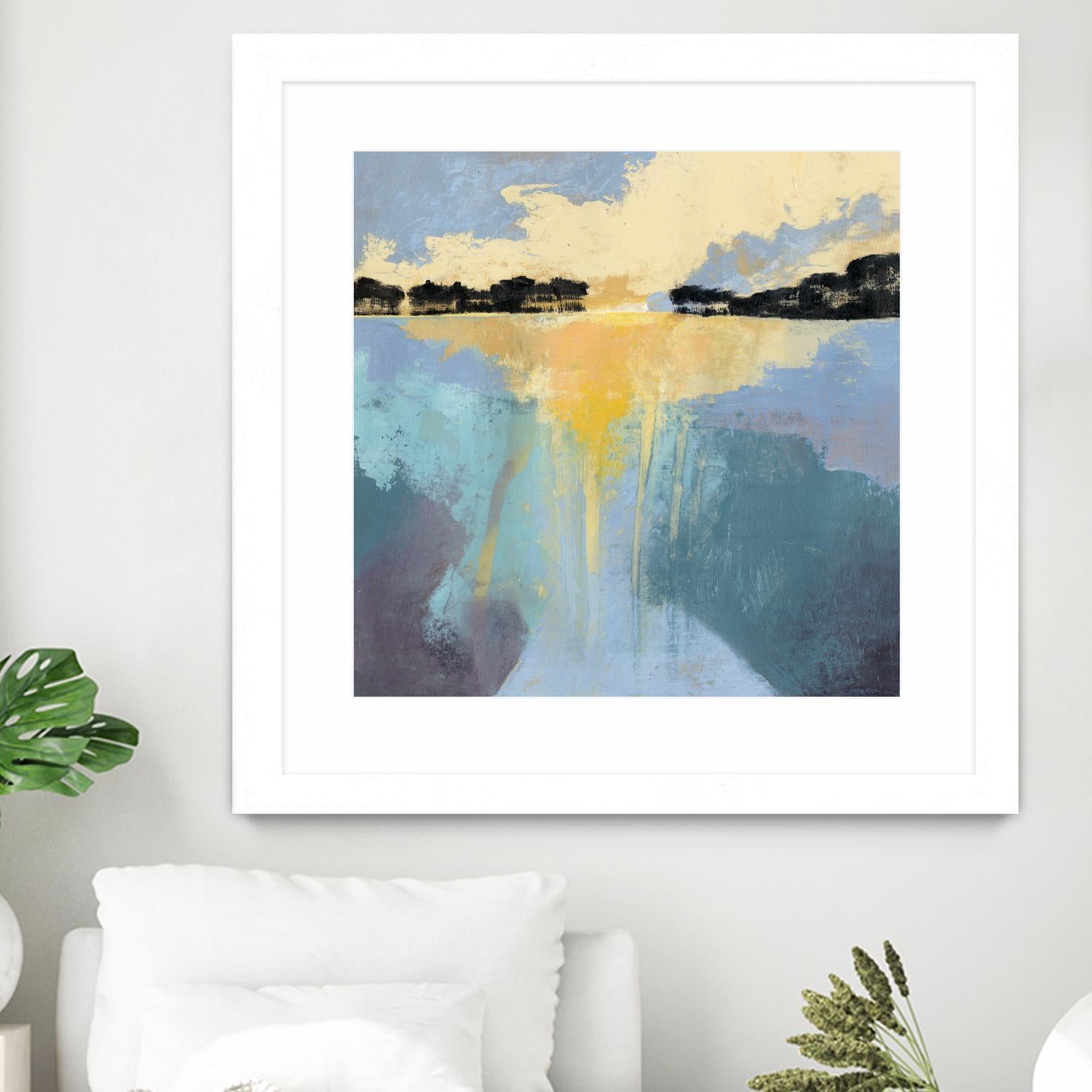 Back Bay Sun I by Grace Popp on GIANT ART - blue sea scene