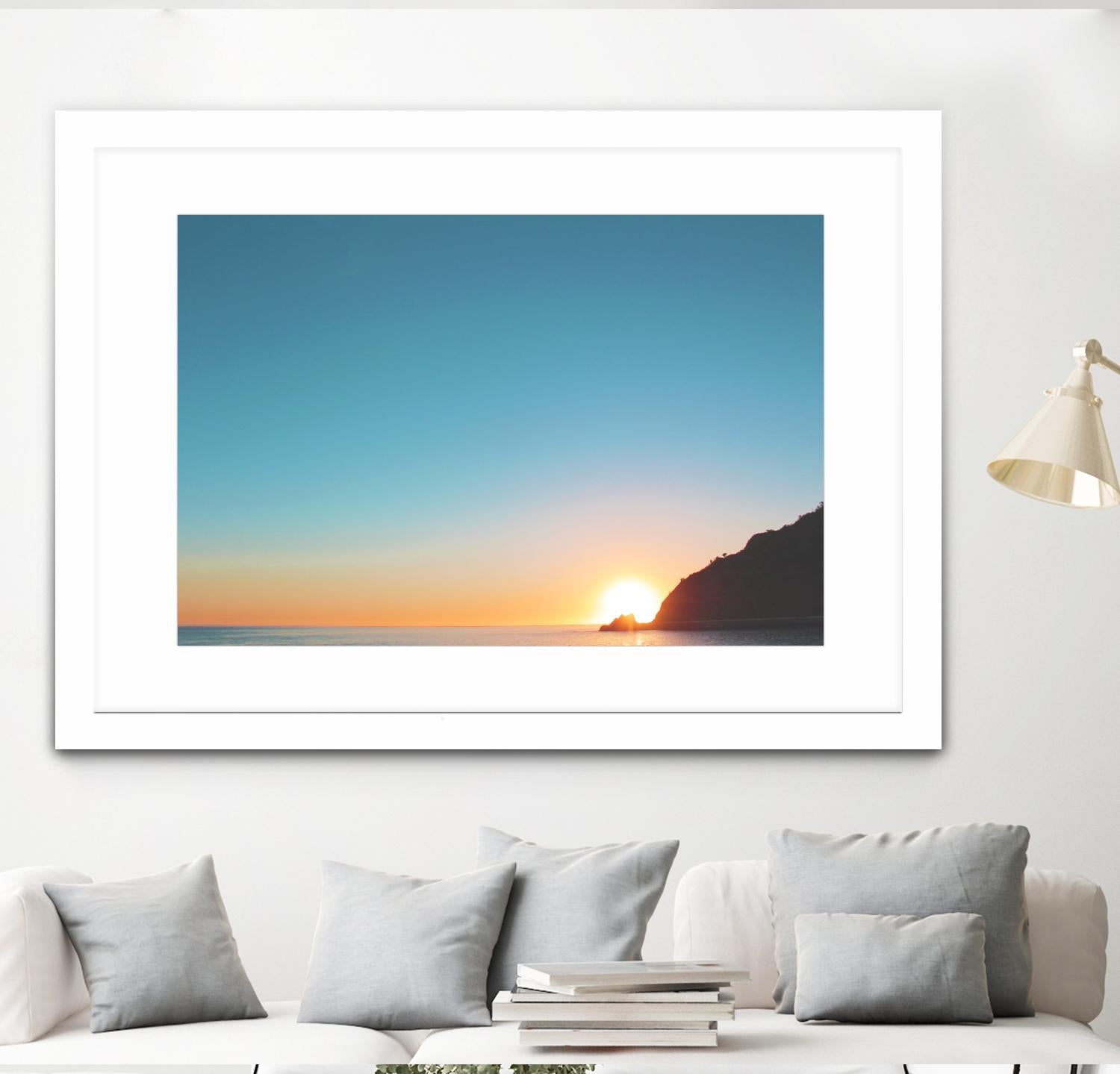 Sunset by Pexels on GIANT ART - blue sea scene