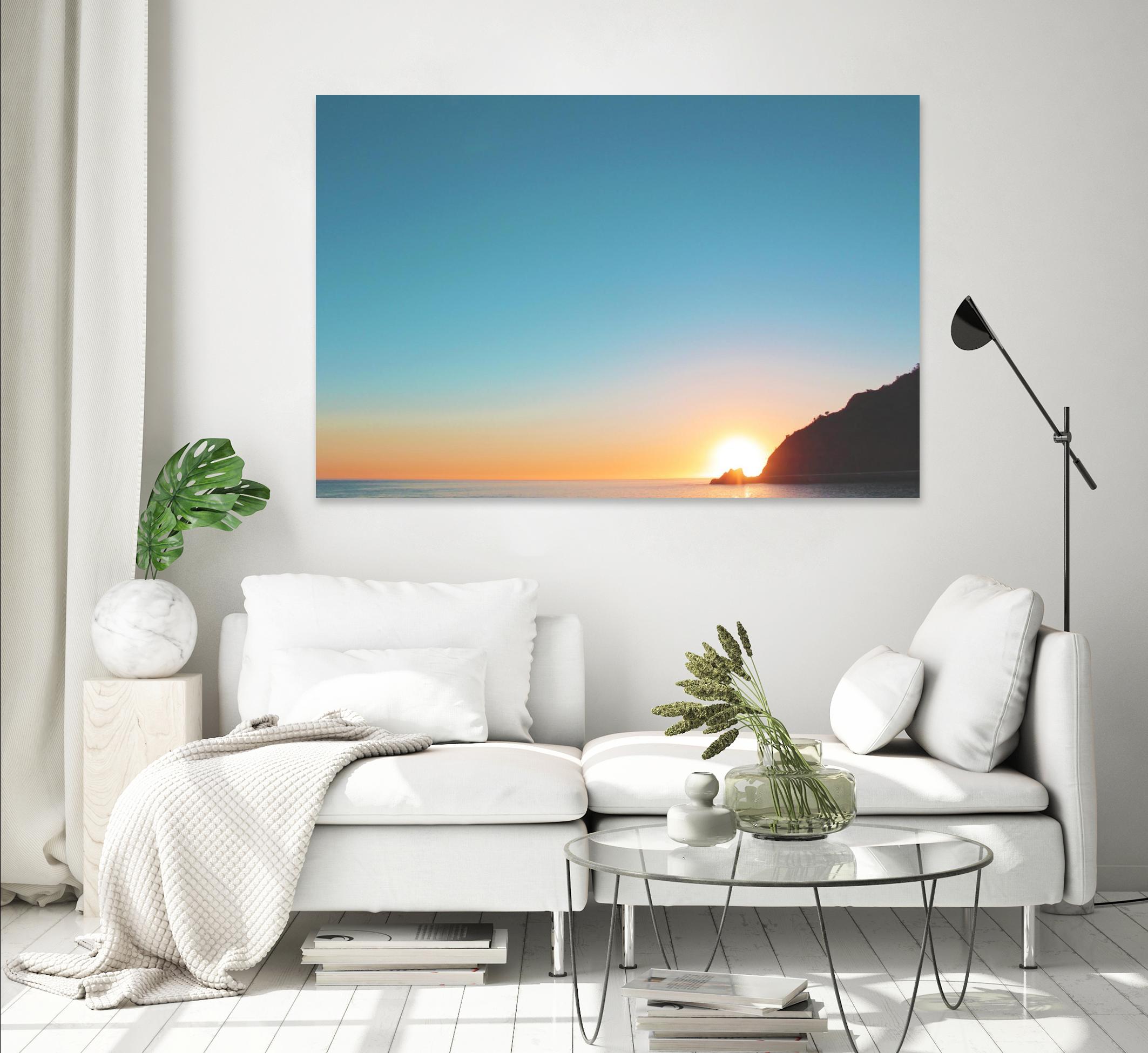 Sunset by Pexels on GIANT ART - blue sea scene