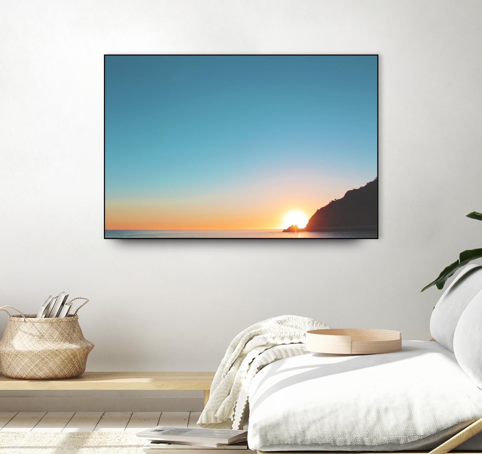 Sunset by Pexels on GIANT ART - blue sea scene