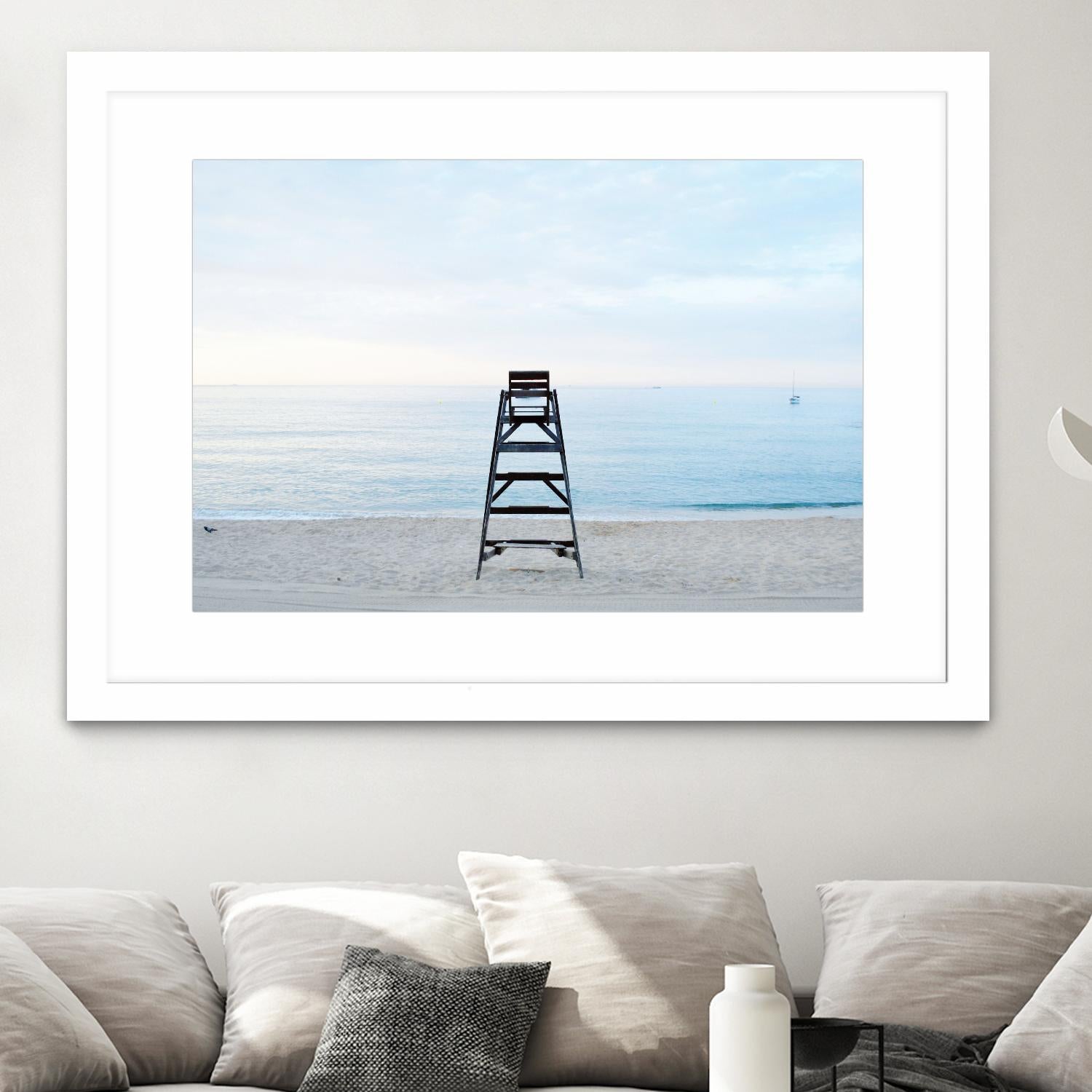 Off duty by Pexels on GIANT ART - white sea scene