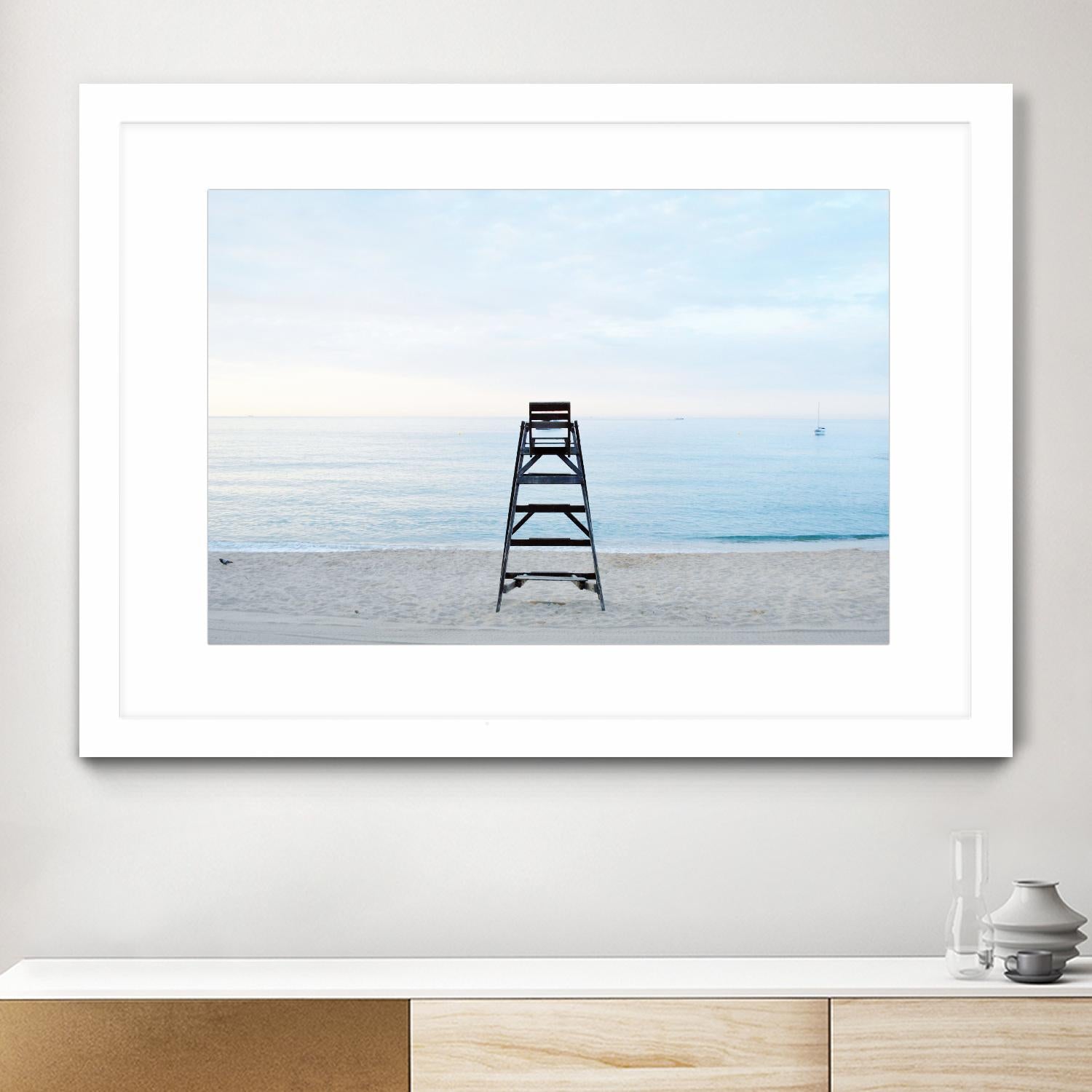 Off duty by Pexels on GIANT ART - white sea scene