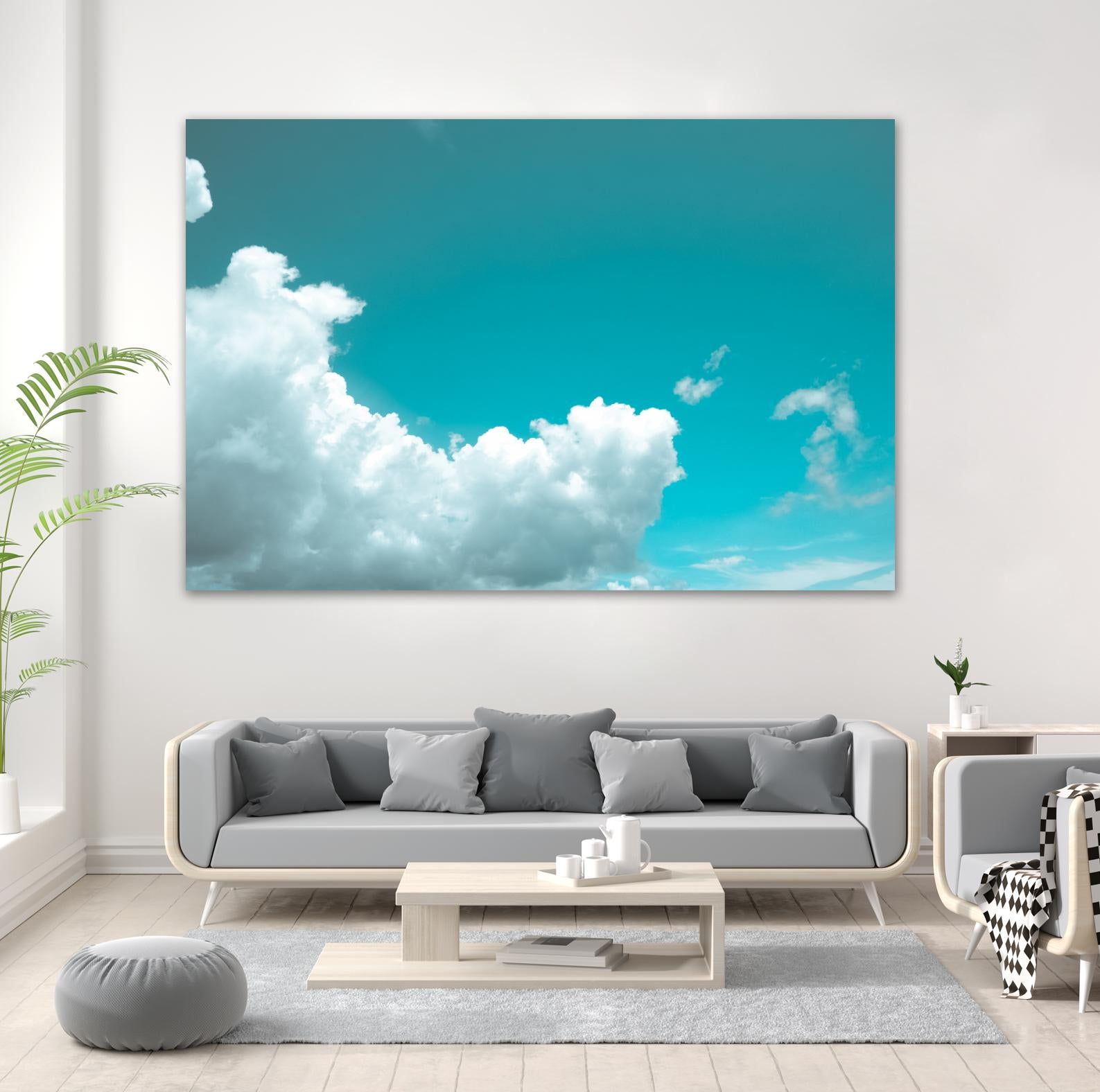 Blue sky by Pexels on GIANT ART - white photo art