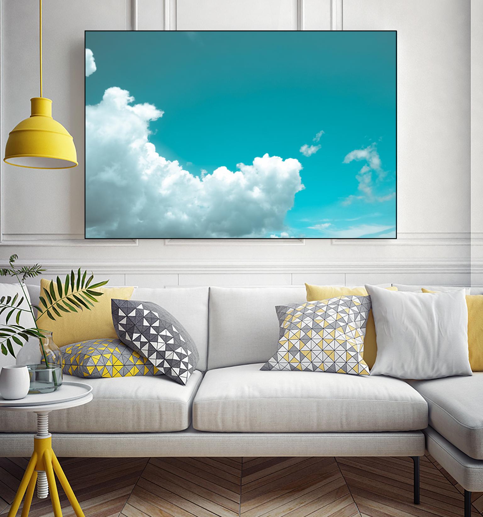 Blue sky by Pexels on GIANT ART - white photo art