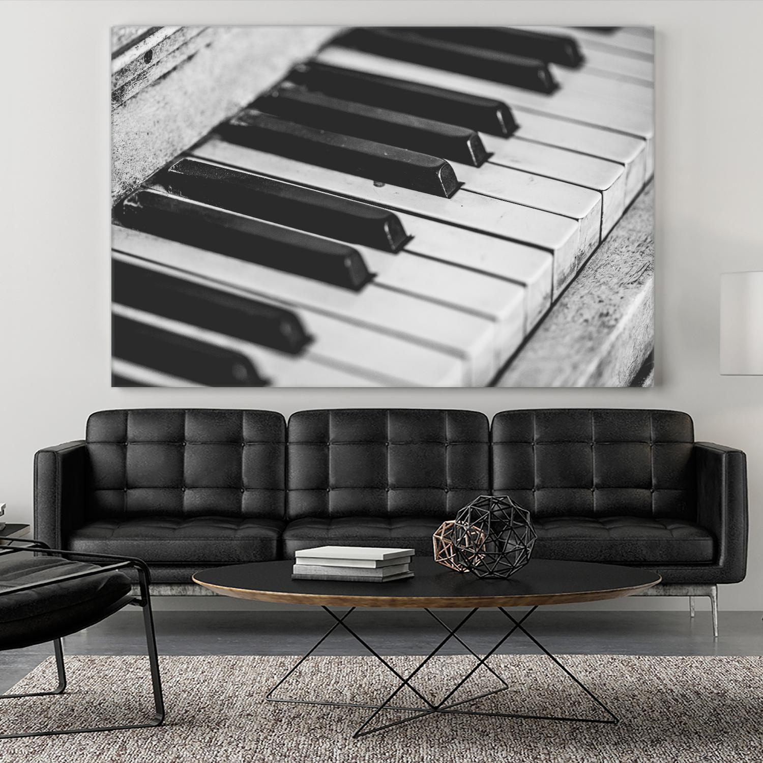 Vintage piano by Pexels on GIANT ART - white leisure