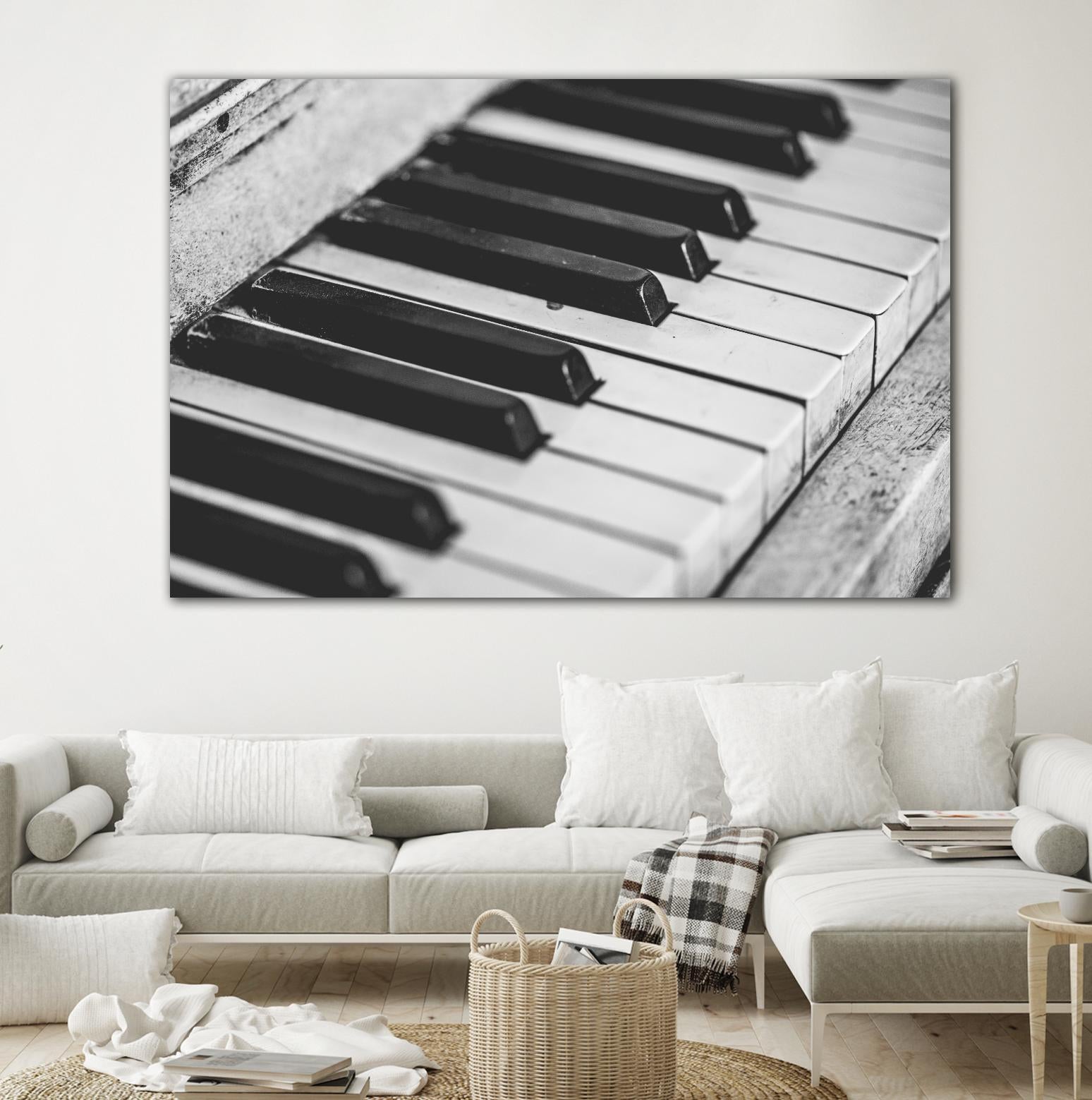 Vintage piano by Pexels on GIANT ART - white leisure