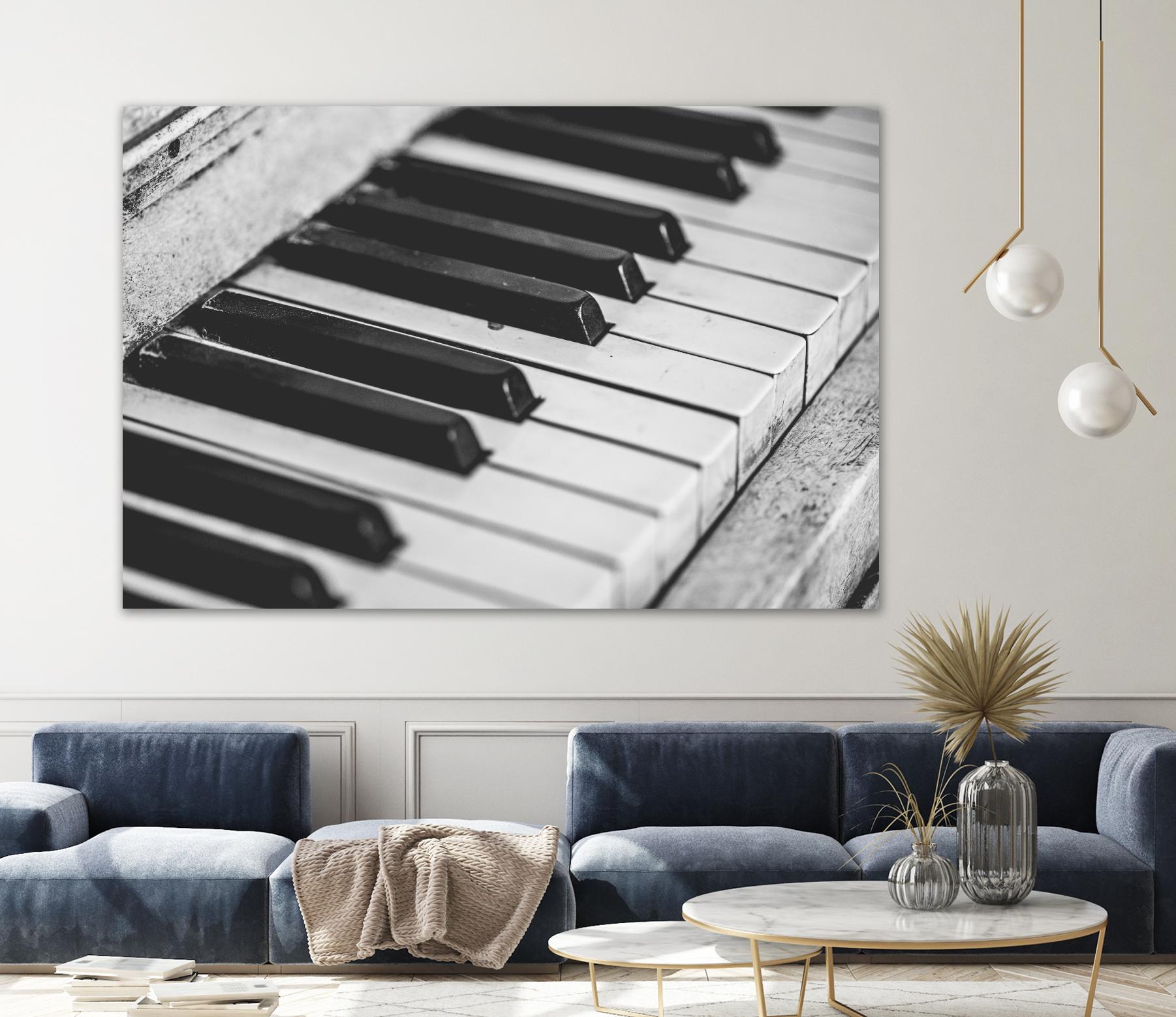 Vintage piano by Pexels on GIANT ART - white leisure