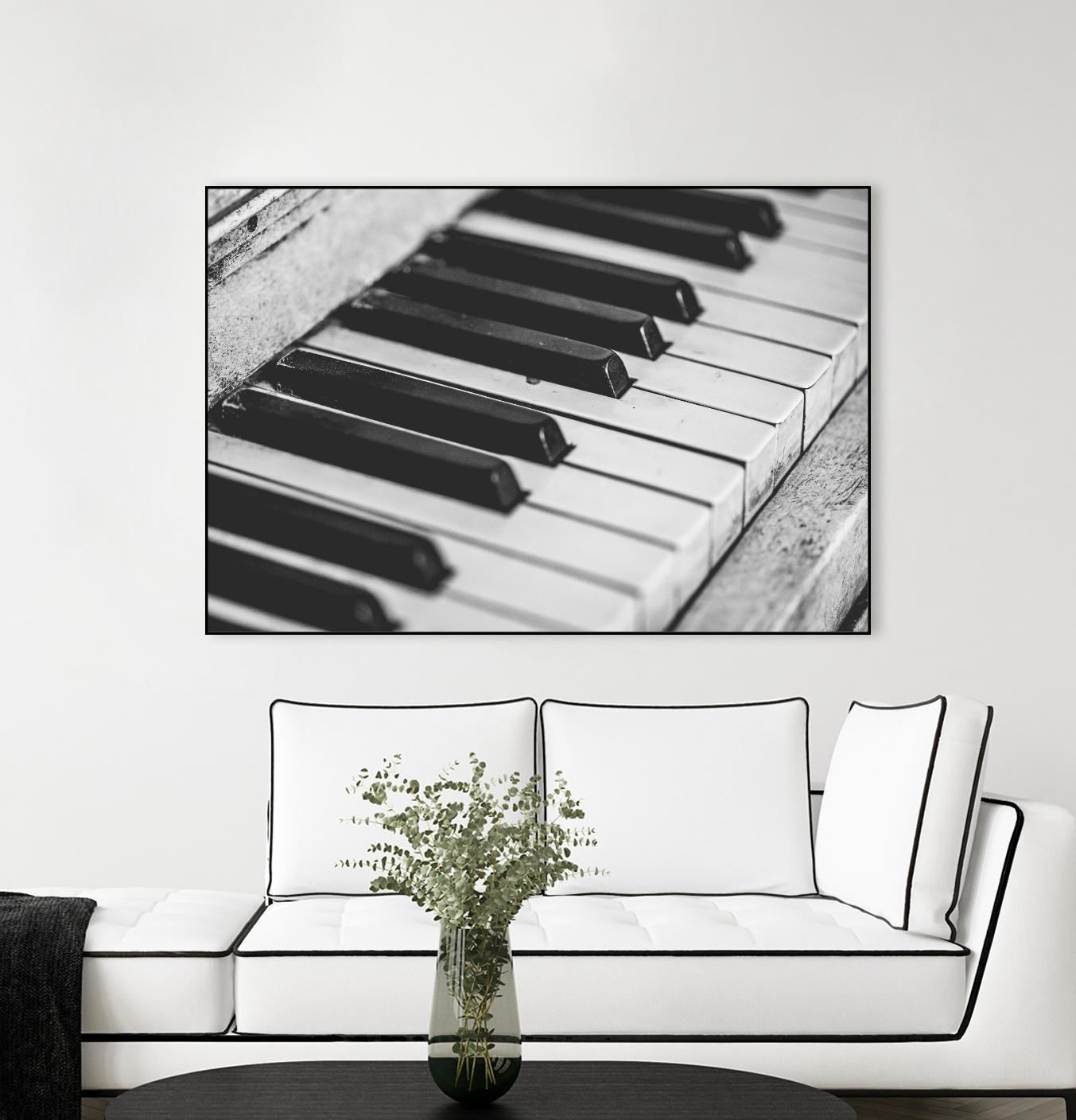 Vintage piano by Pexels on GIANT ART - white leisure