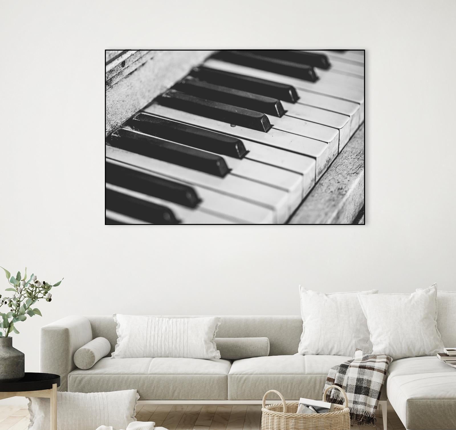 Vintage piano by Pexels on GIANT ART - white leisure