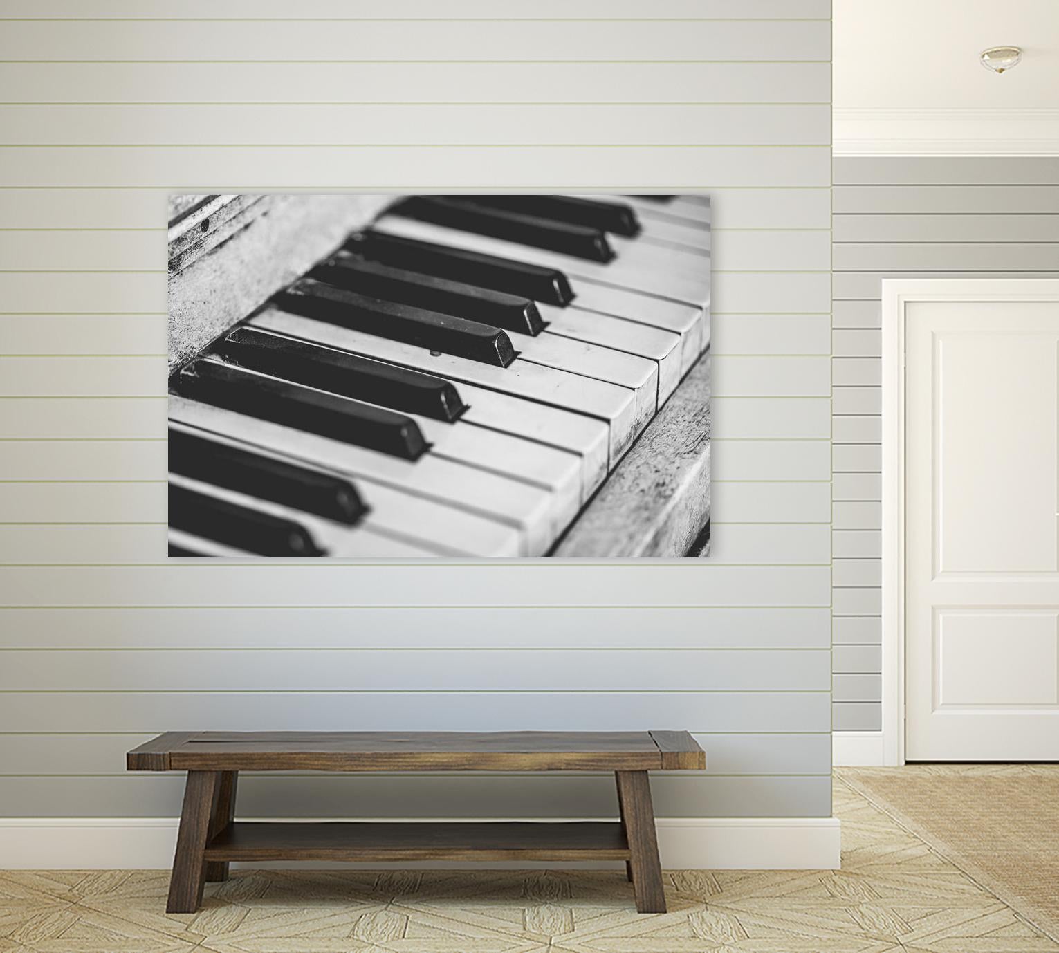 Vintage piano by Pexels on GIANT ART - white leisure