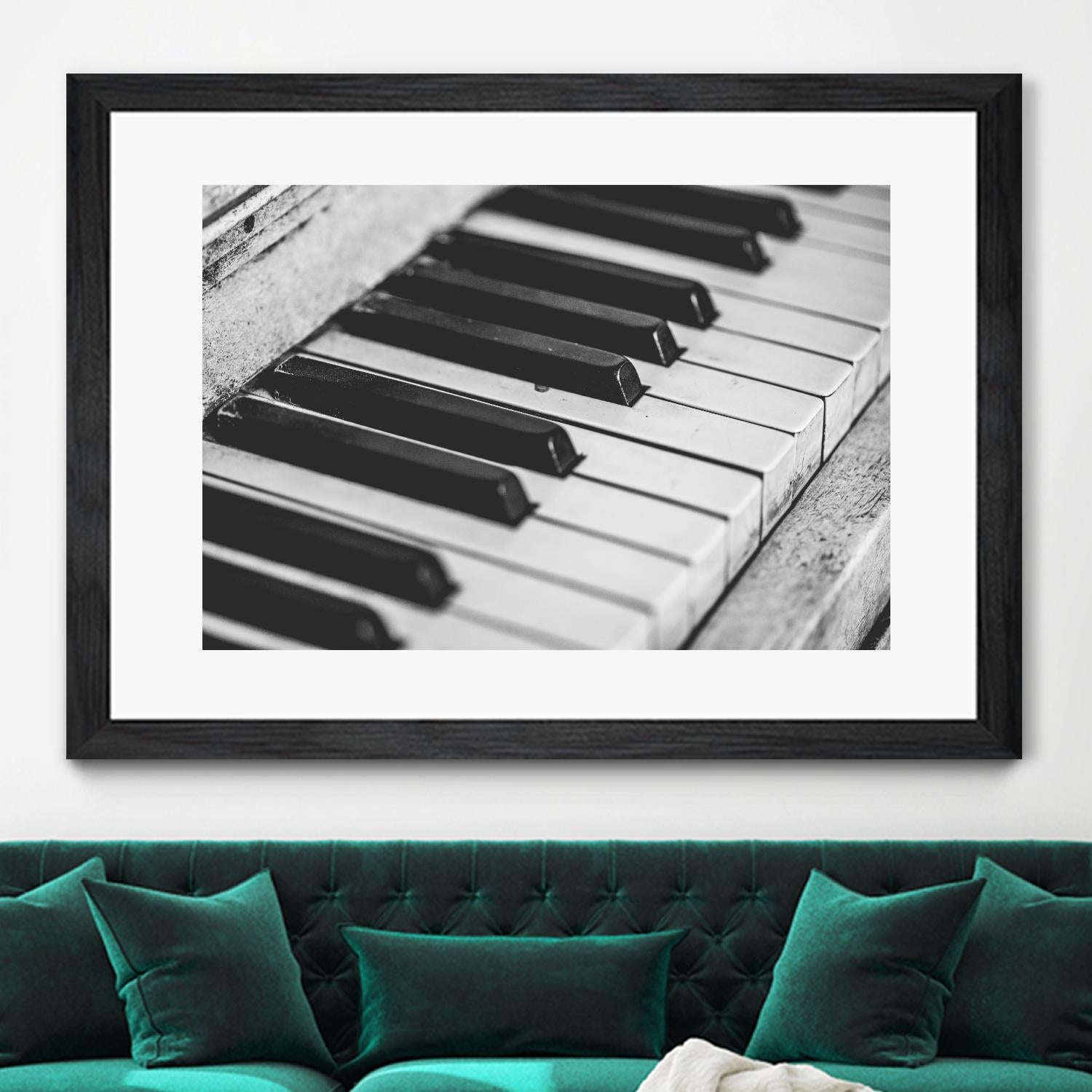 Vintage piano by Pexels on GIANT ART - white leisure