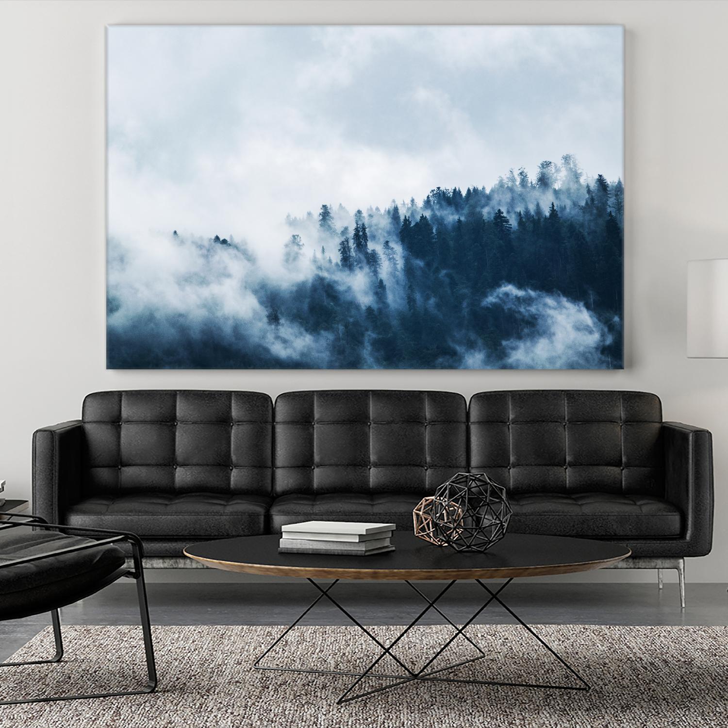 Foggy forest by Pexels on GIANT ART - white landscape