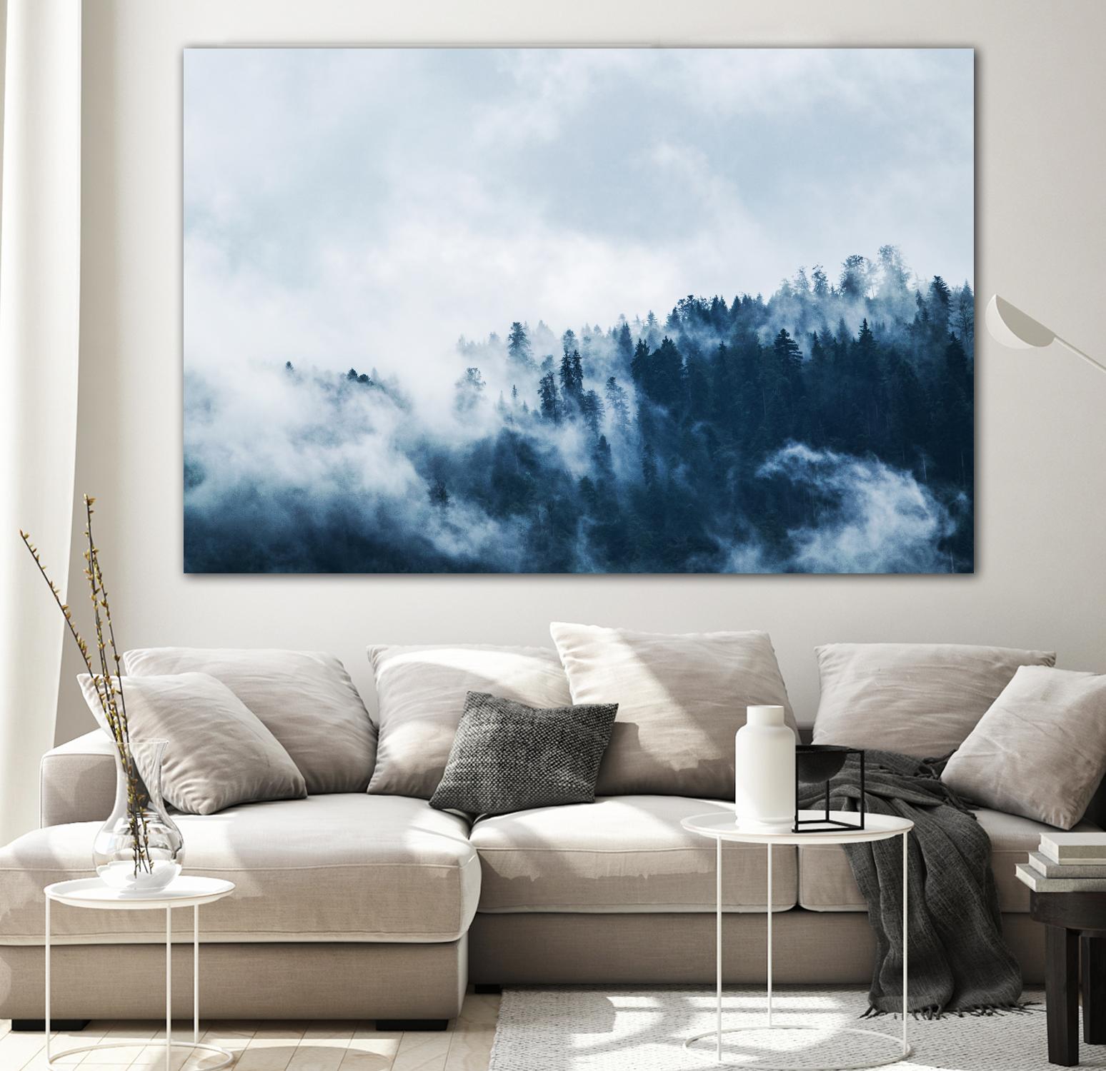 Foggy forest by Pexels on GIANT ART - white landscape