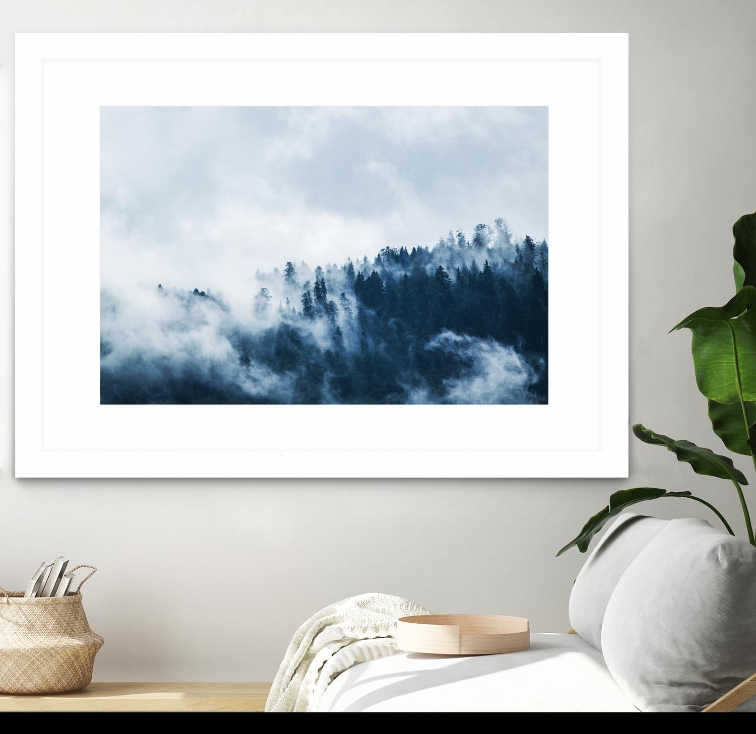 Foggy forest by Pexels on GIANT ART - white landscape