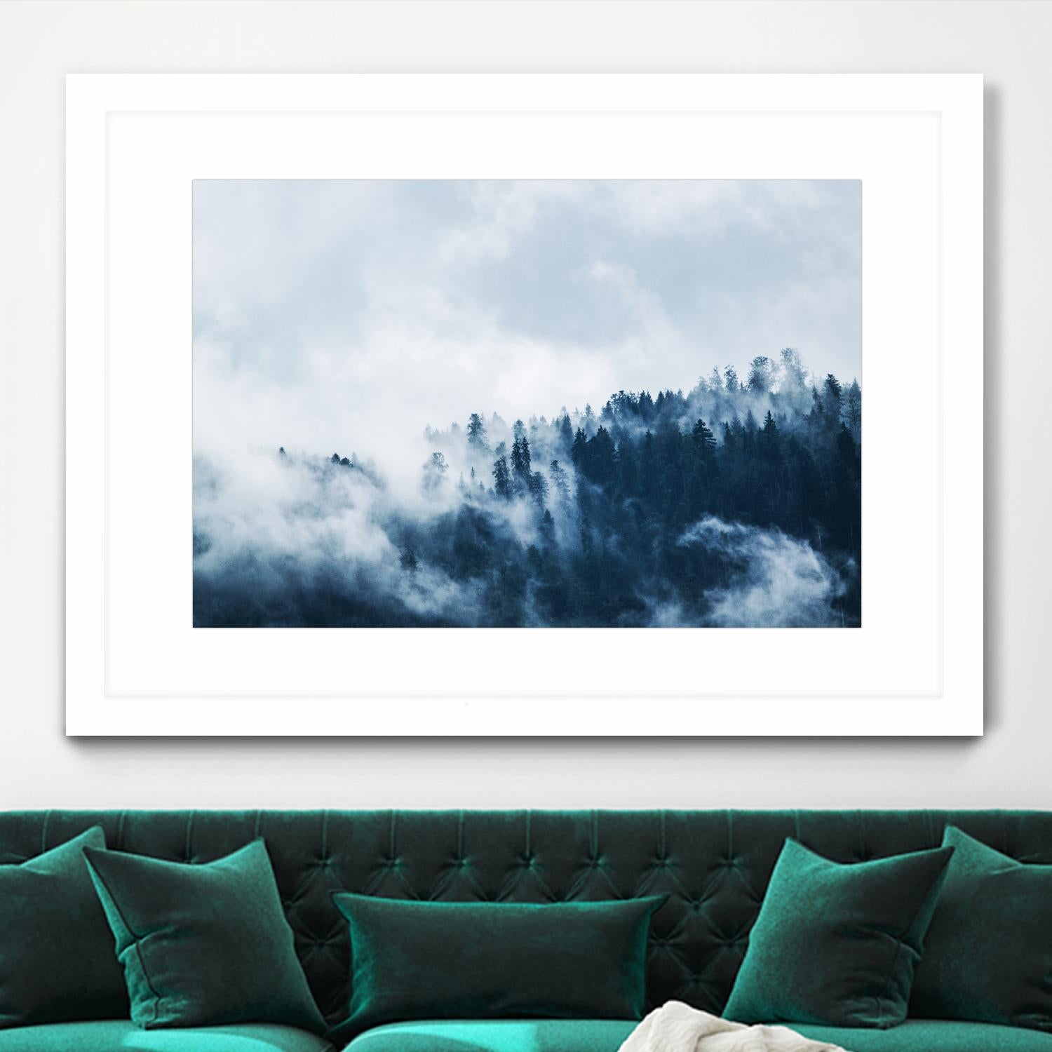 Foggy forest by Pexels on GIANT ART - white landscape