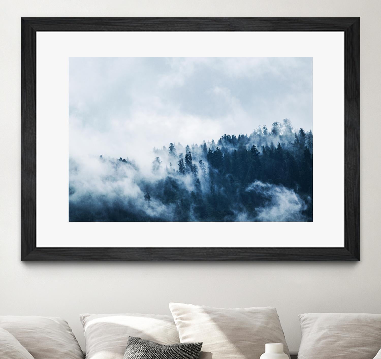 Foggy forest by Pexels on GIANT ART - white landscape