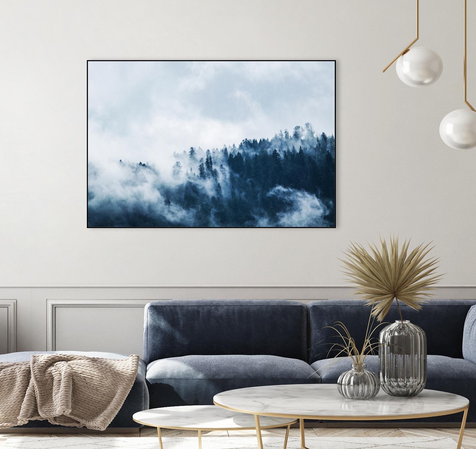 Foggy forest by Pexels on GIANT ART - white landscape