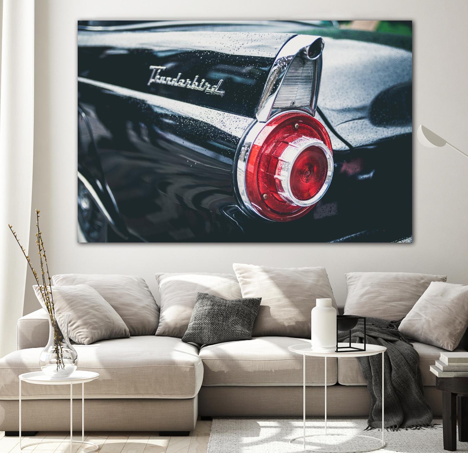 Thunderbird by Pexels on GIANT ART - red vehicle