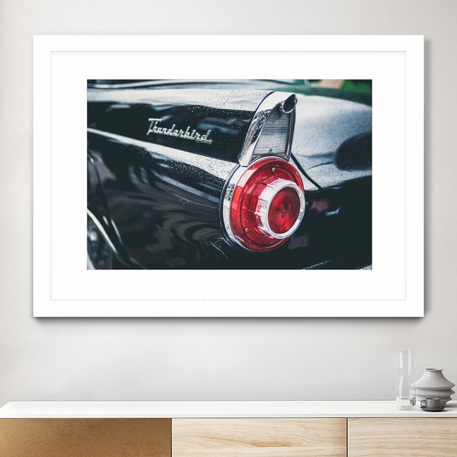 Thunderbird by Pexels on GIANT ART - red vehicle