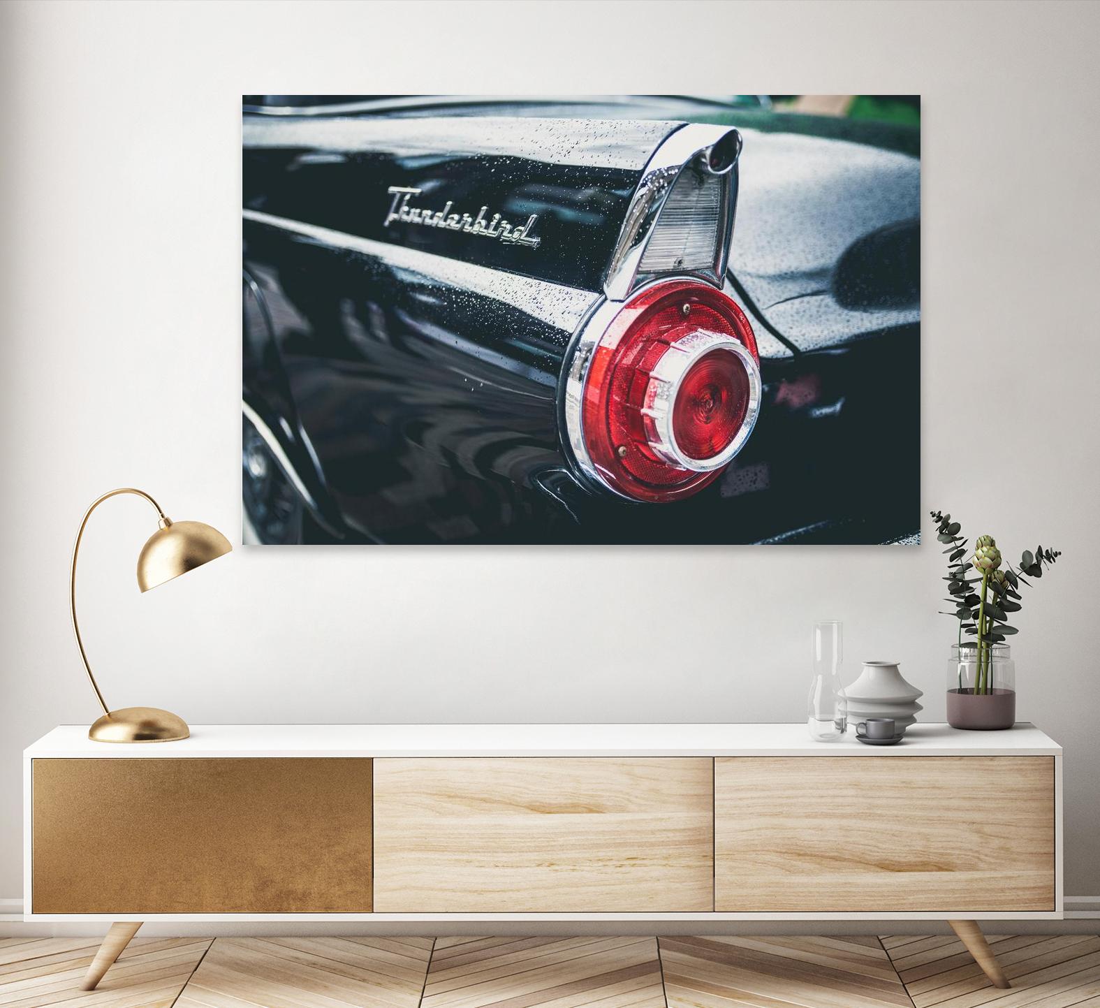 Thunderbird by Pexels on GIANT ART - red vehicle