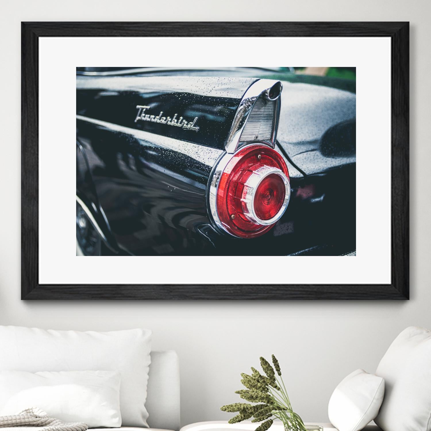 Thunderbird by Pexels on GIANT ART - red vehicle