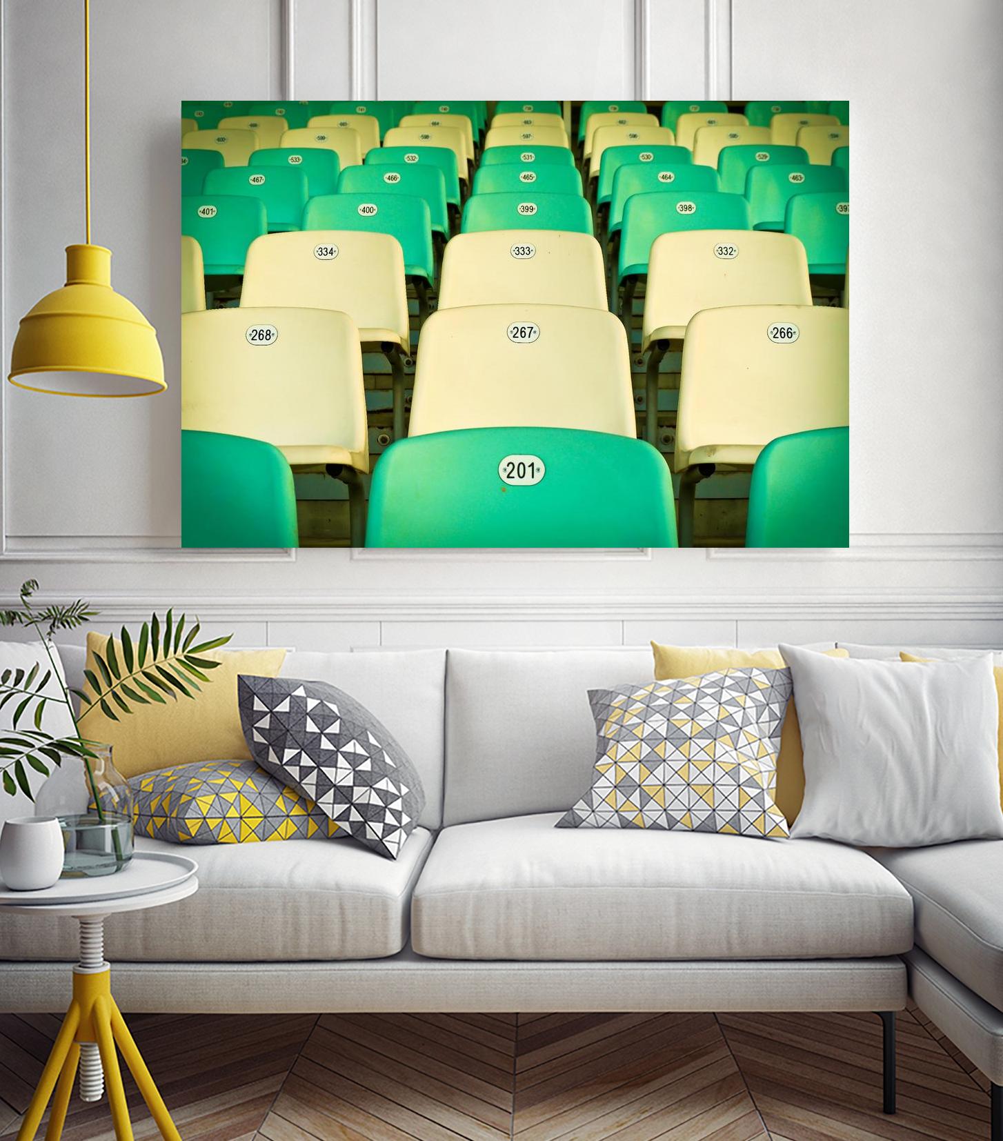 Stadium by Pexels on GIANT ART - yellow leisure