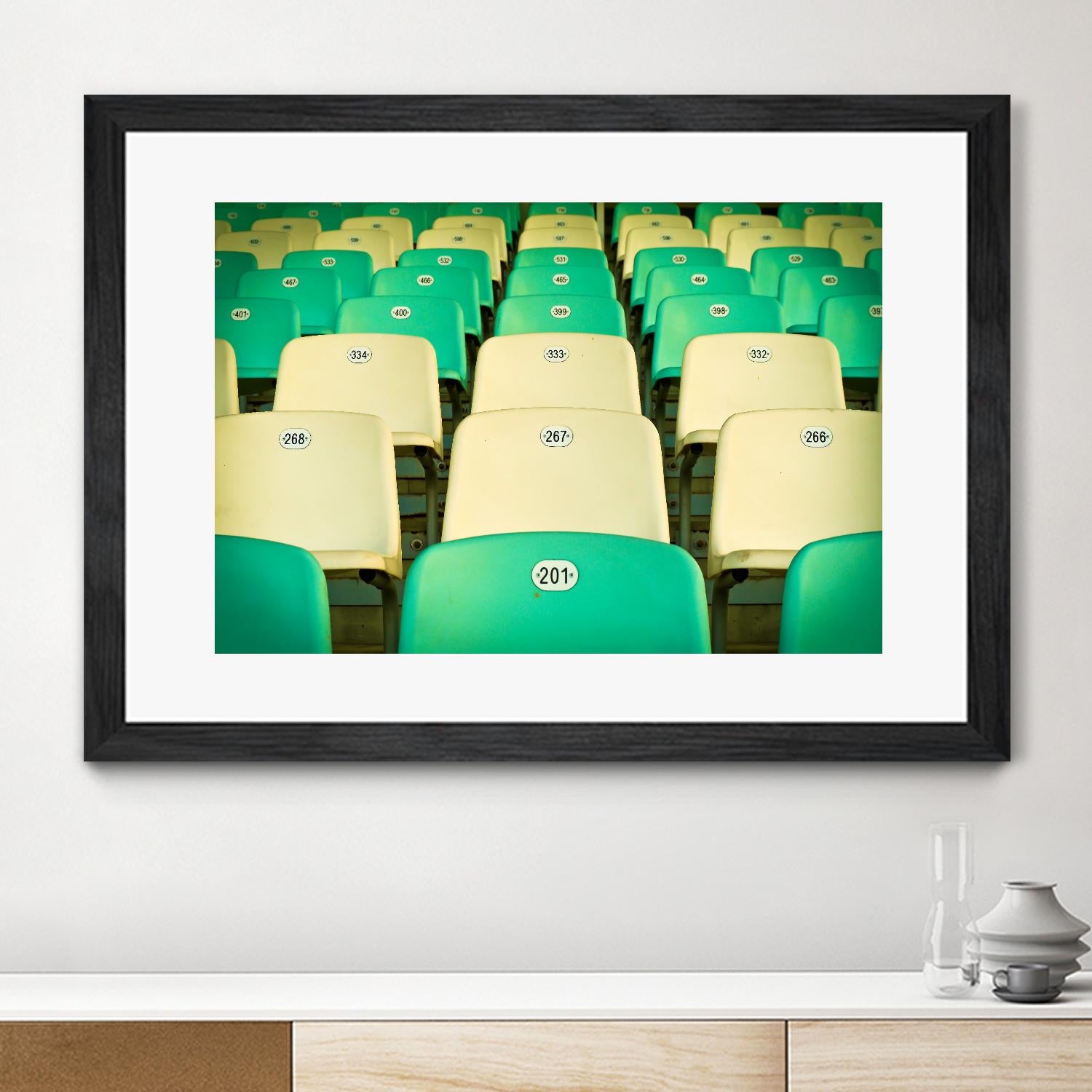 Stadium by Pexels on GIANT ART - yellow leisure