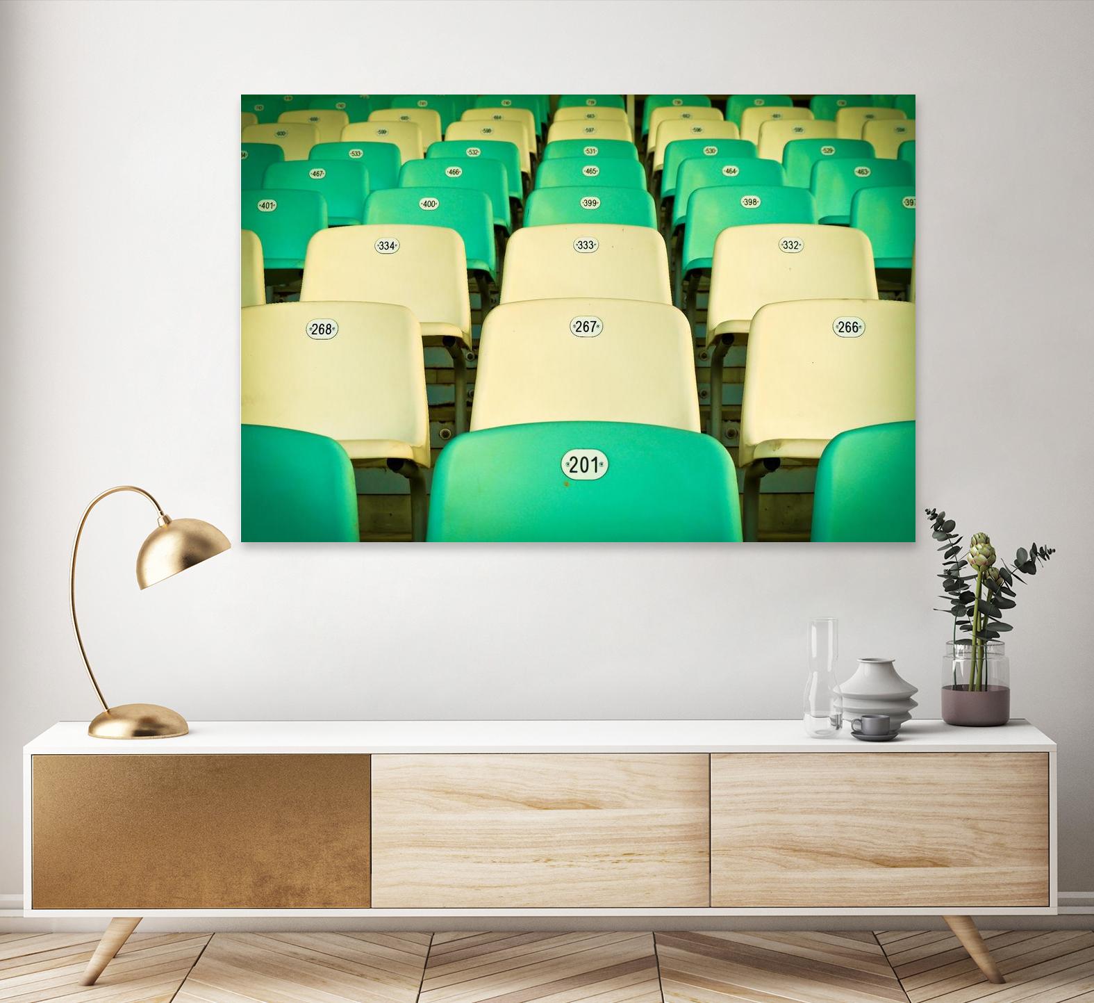 Stadium by Pexels on GIANT ART - yellow leisure