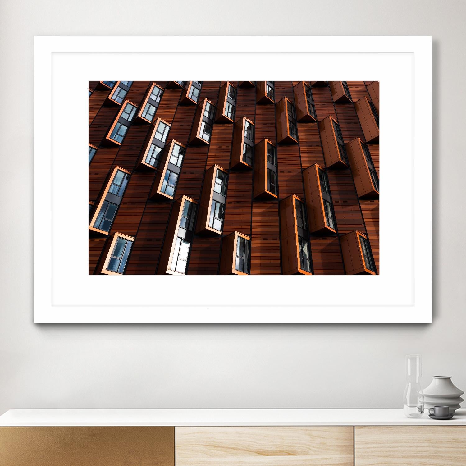 Windows III by Pexels on GIANT ART - black architectural