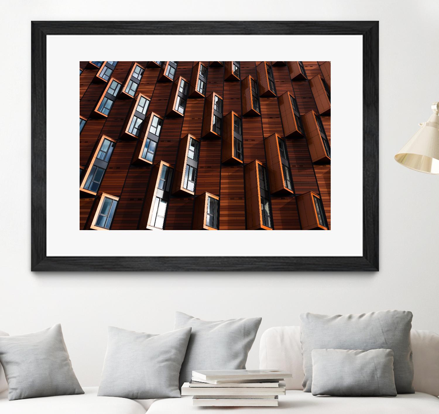 Windows III by Pexels on GIANT ART - black architectural