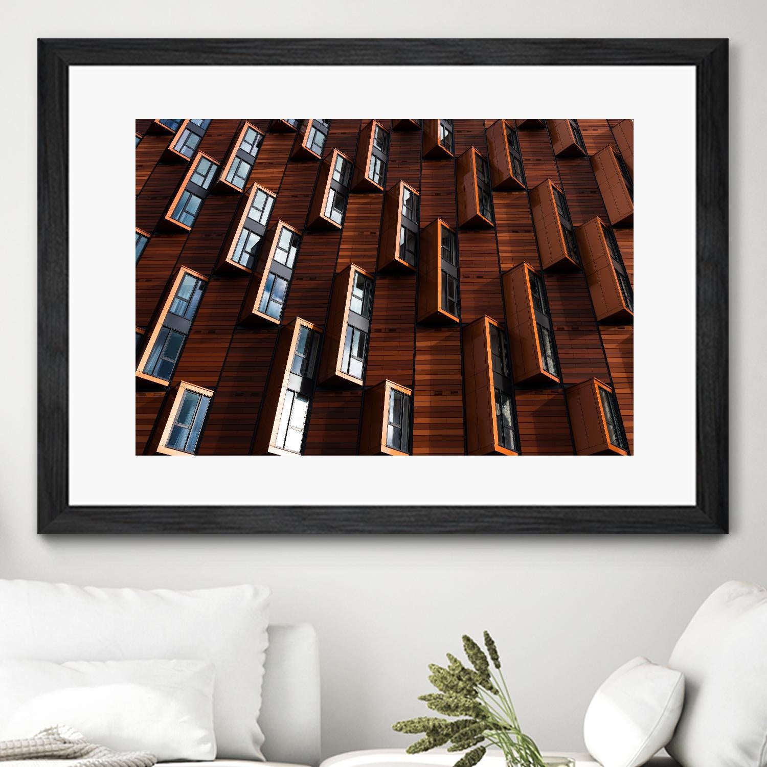 Windows III by Pexels on GIANT ART - black architectural