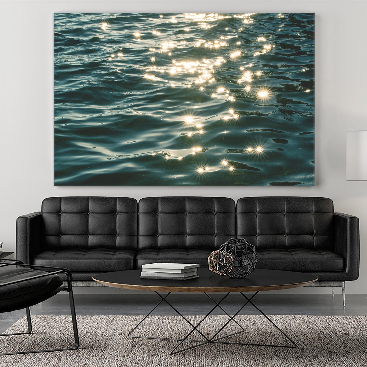 Sea sparkles by Pexels on GIANT ART - yellow sea scene