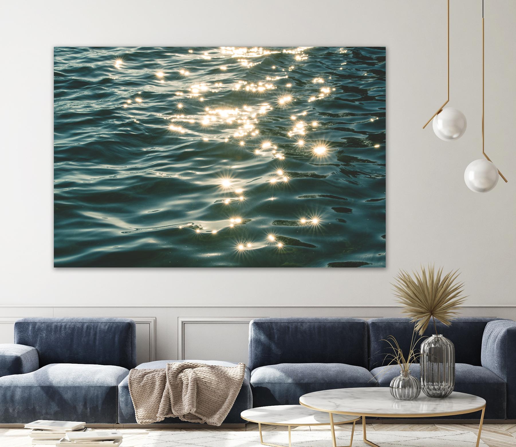 Sea sparkles by Pexels on GIANT ART - yellow sea scene