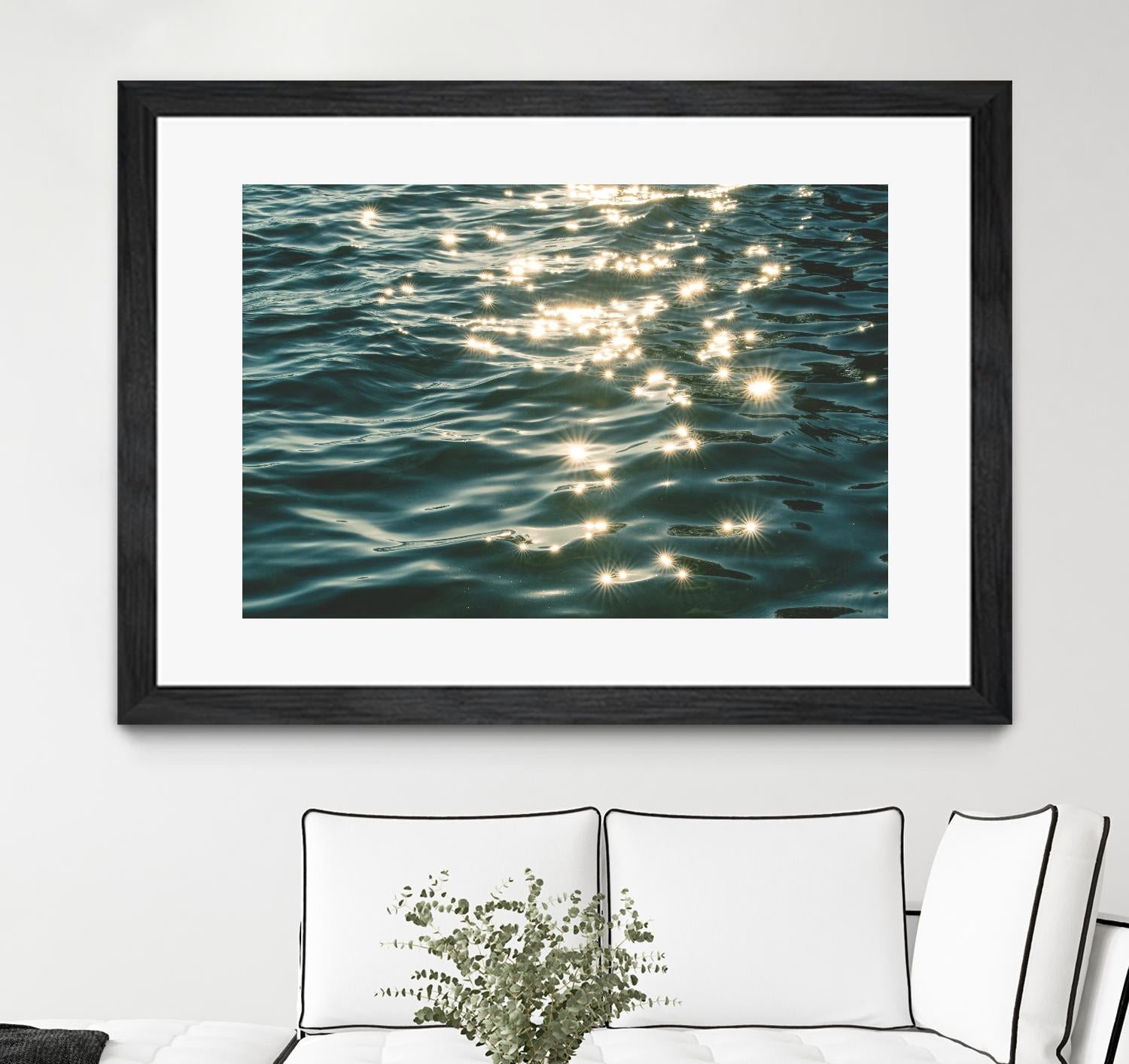 Sea sparkles by Pexels on GIANT ART - yellow sea scene